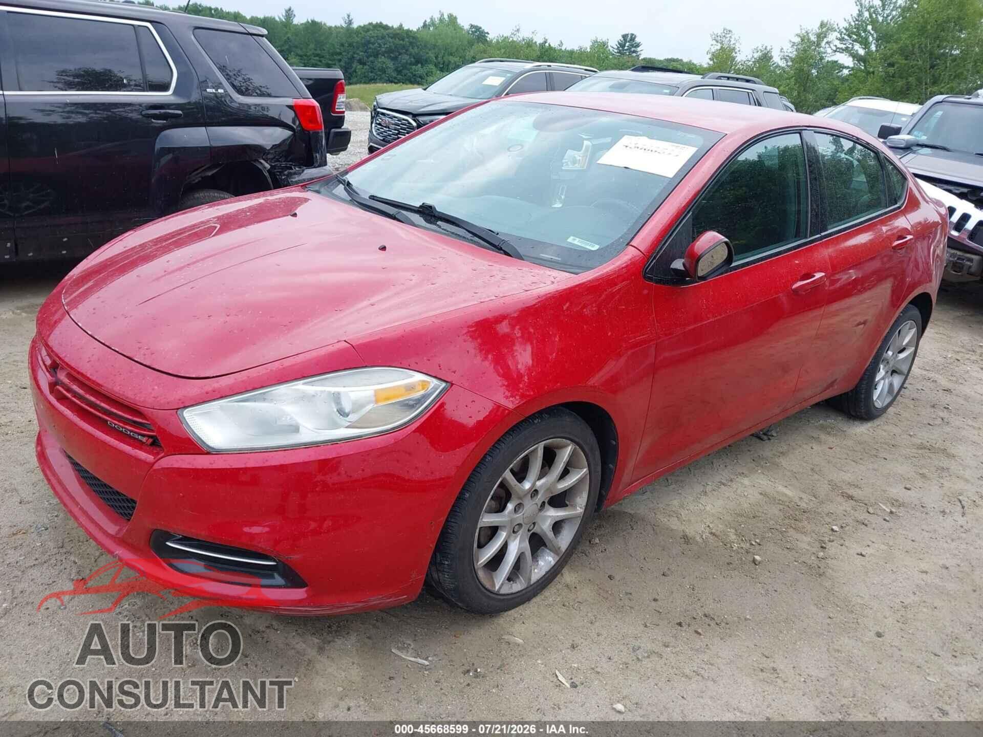 DODGE DART 2013 - 1C3CDFBA1DD210457