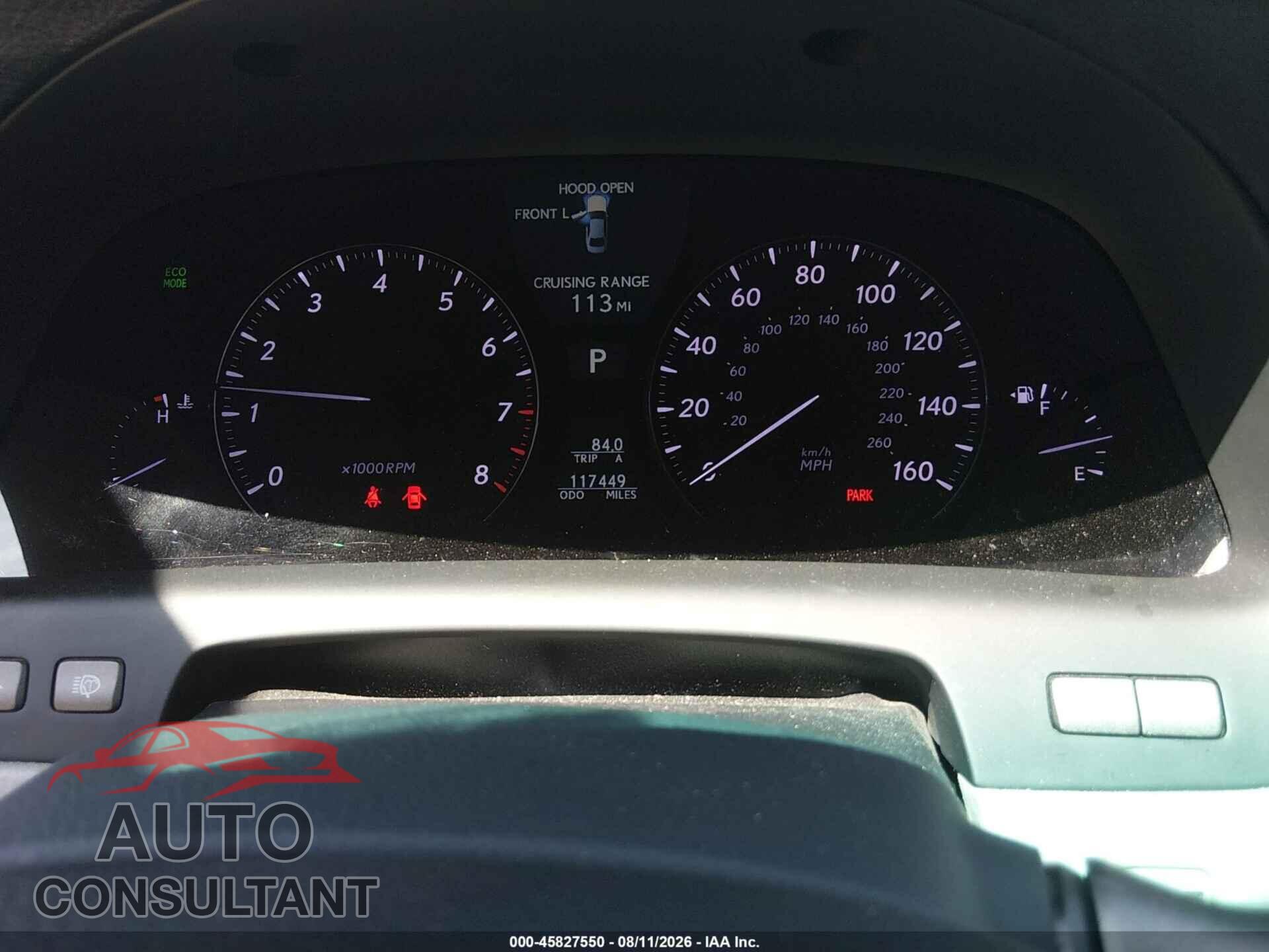 LEXUS LS 460 2010 - JTHBL5EF4A5094896