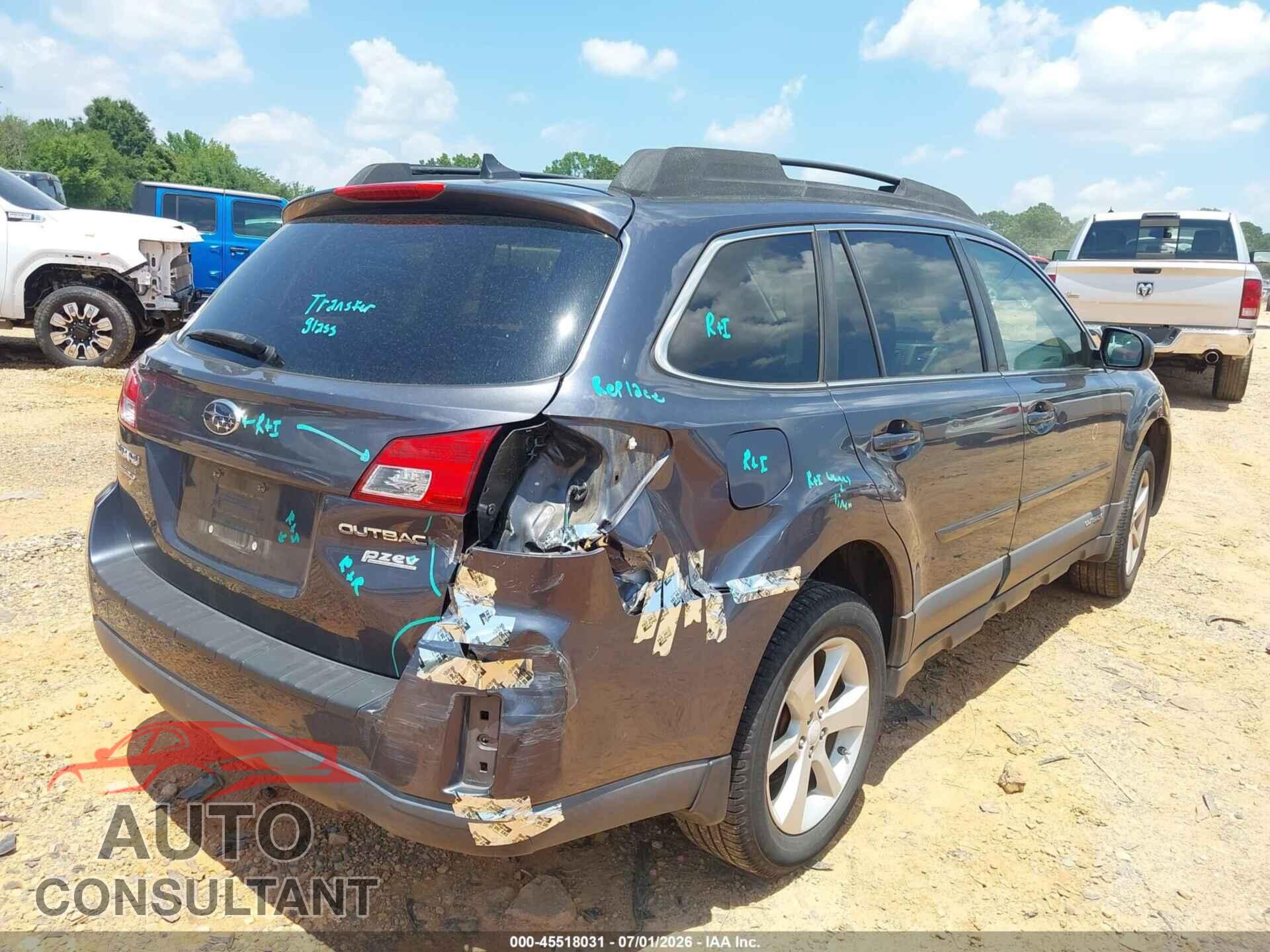 SUBARU OUTBACK 2014 - 4S4BRBCC4E3292902