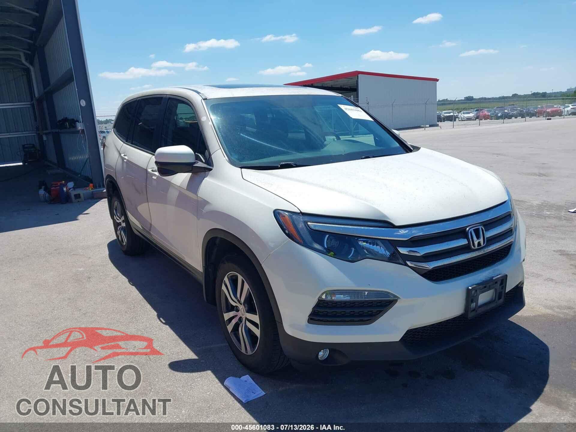 HONDA PILOT 2017 - 5FNYF6H58HB086174