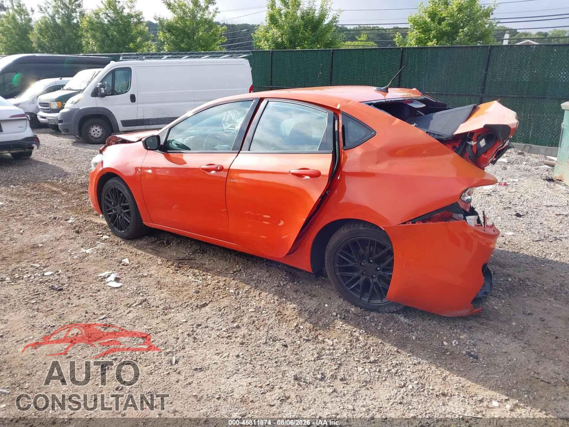 DODGE DART 2015 - 1C3CDFBB4FD228043