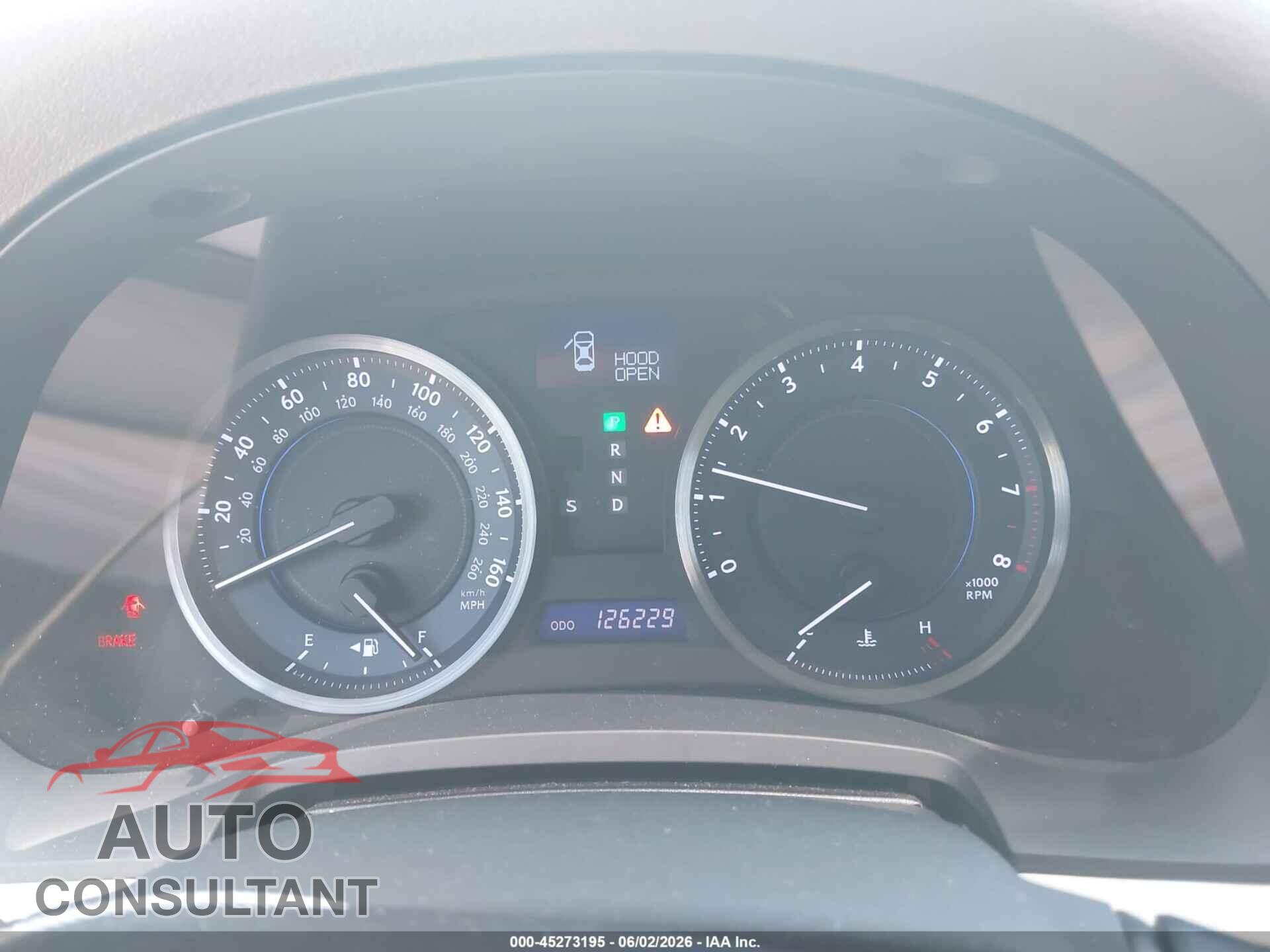 LEXUS IS 250 2012 - JTHBF5C22C5165412
