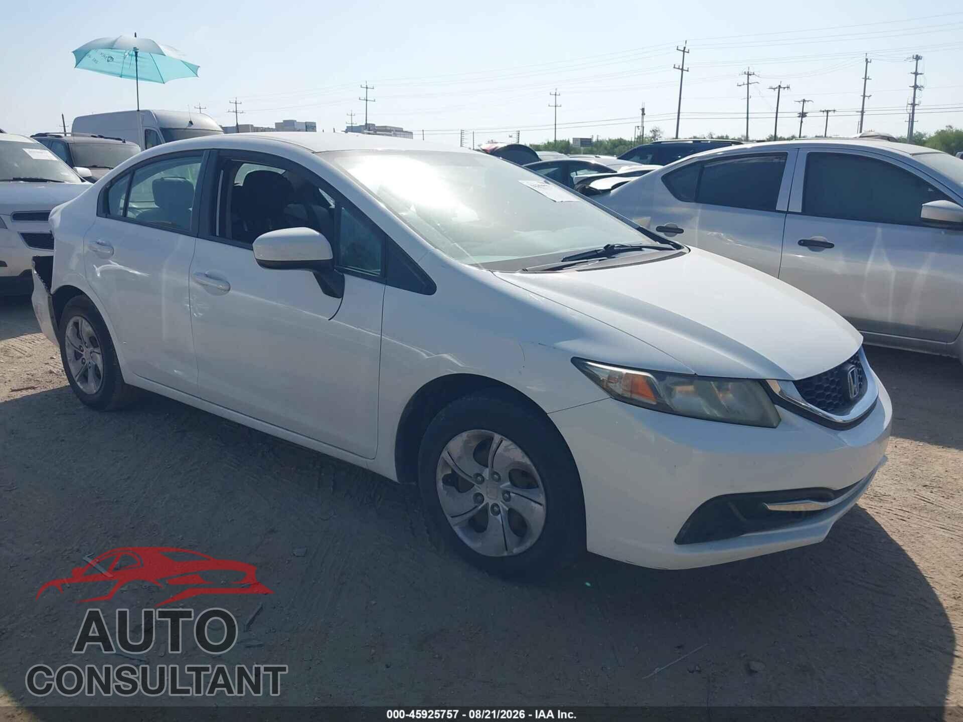 HONDA CIVIC 2014 - 19XFB2F51EE007721