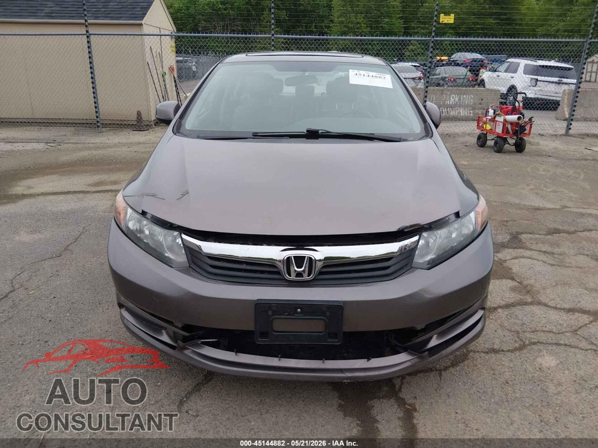 HONDA CIVIC 2012 - 19XFB2F92CE317330