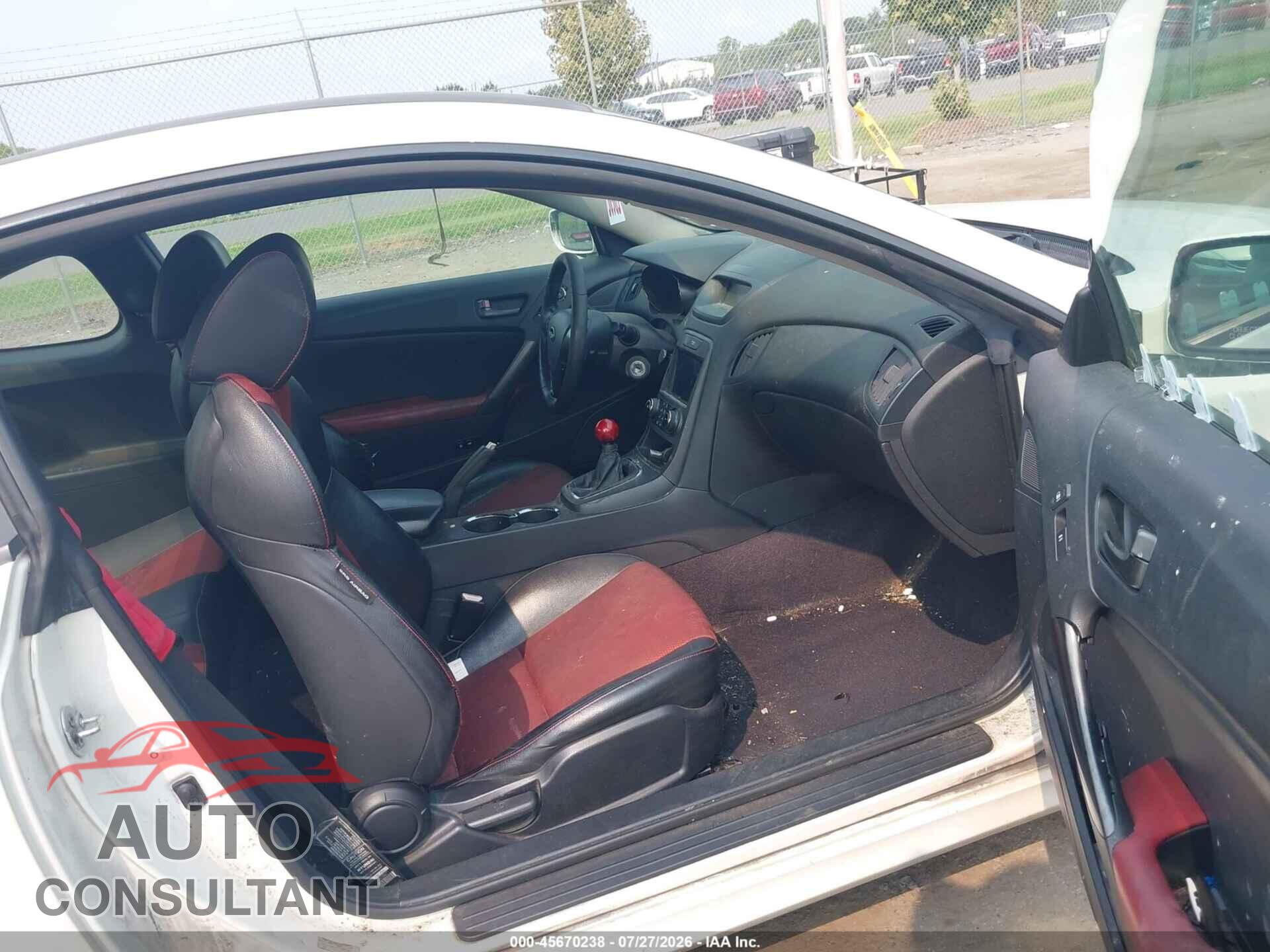 HYUNDAI GENESIS 2012 - KMHHT6KD5CU074214