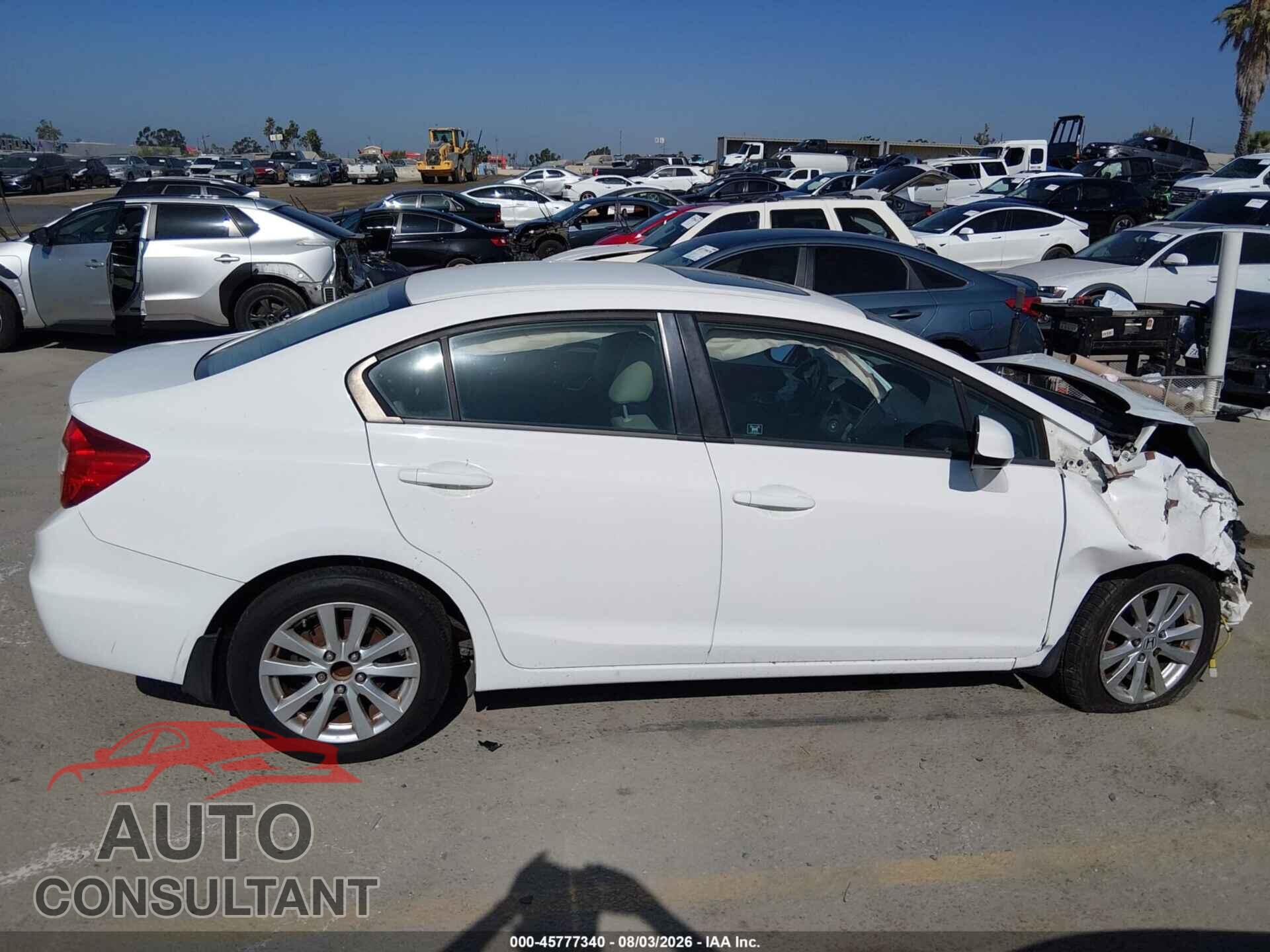 HONDA CIVIC 2012 - 19XFB2F99CE337798