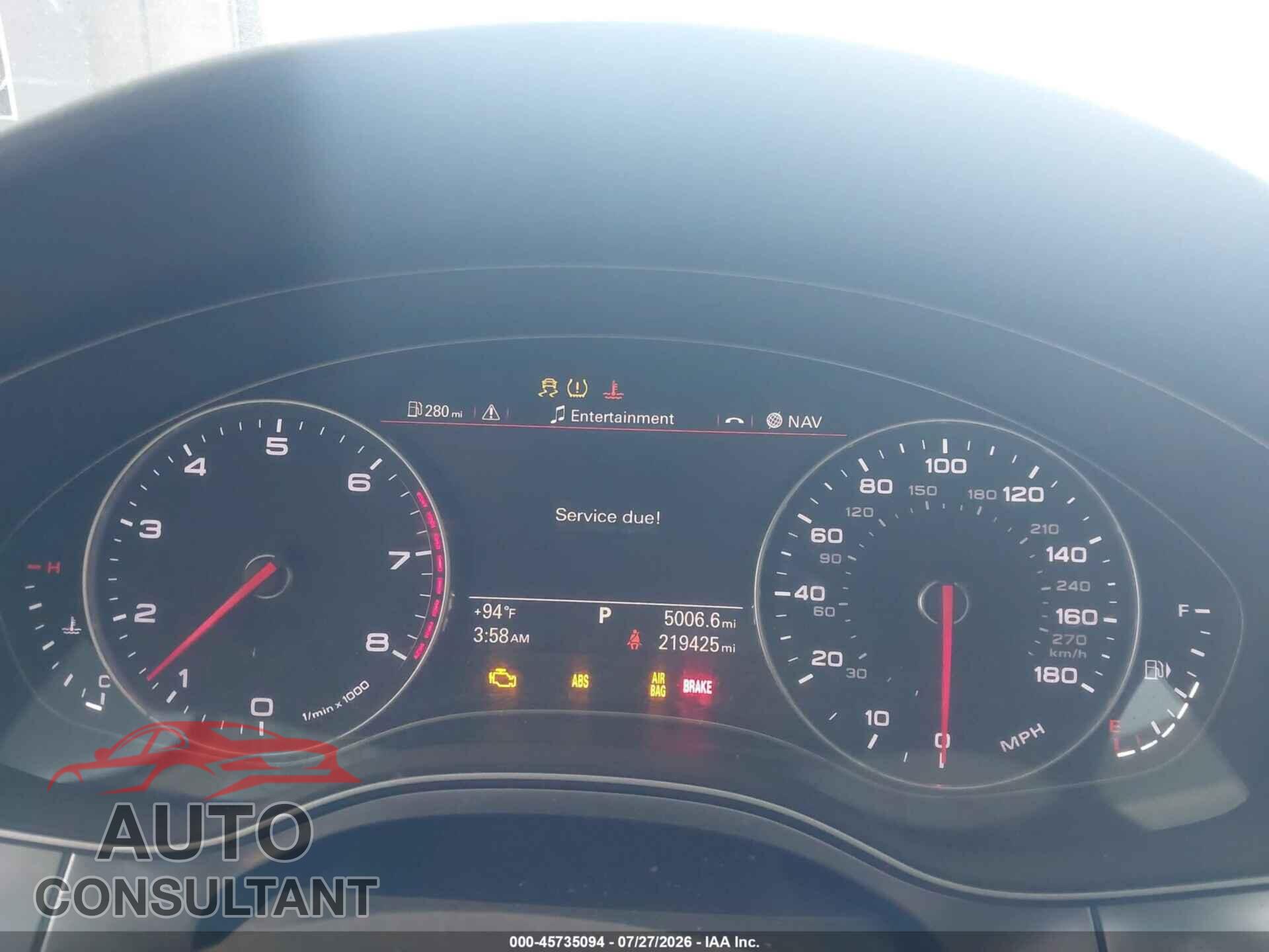 AUDI A7 2012 - WAU2GAFC2CN082121