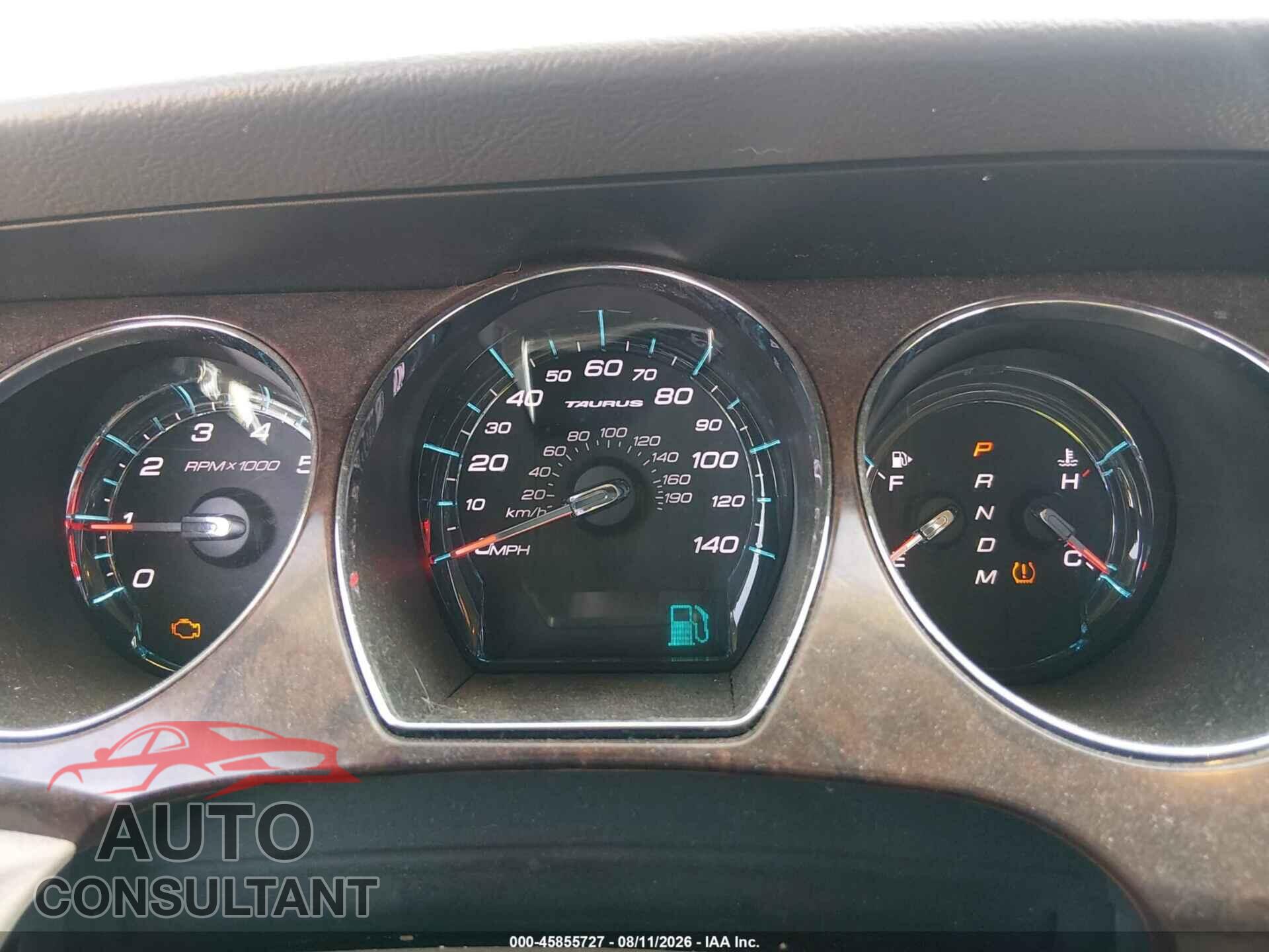 FORD TAURUS 2012 - 1FAHP2FW9CG108043