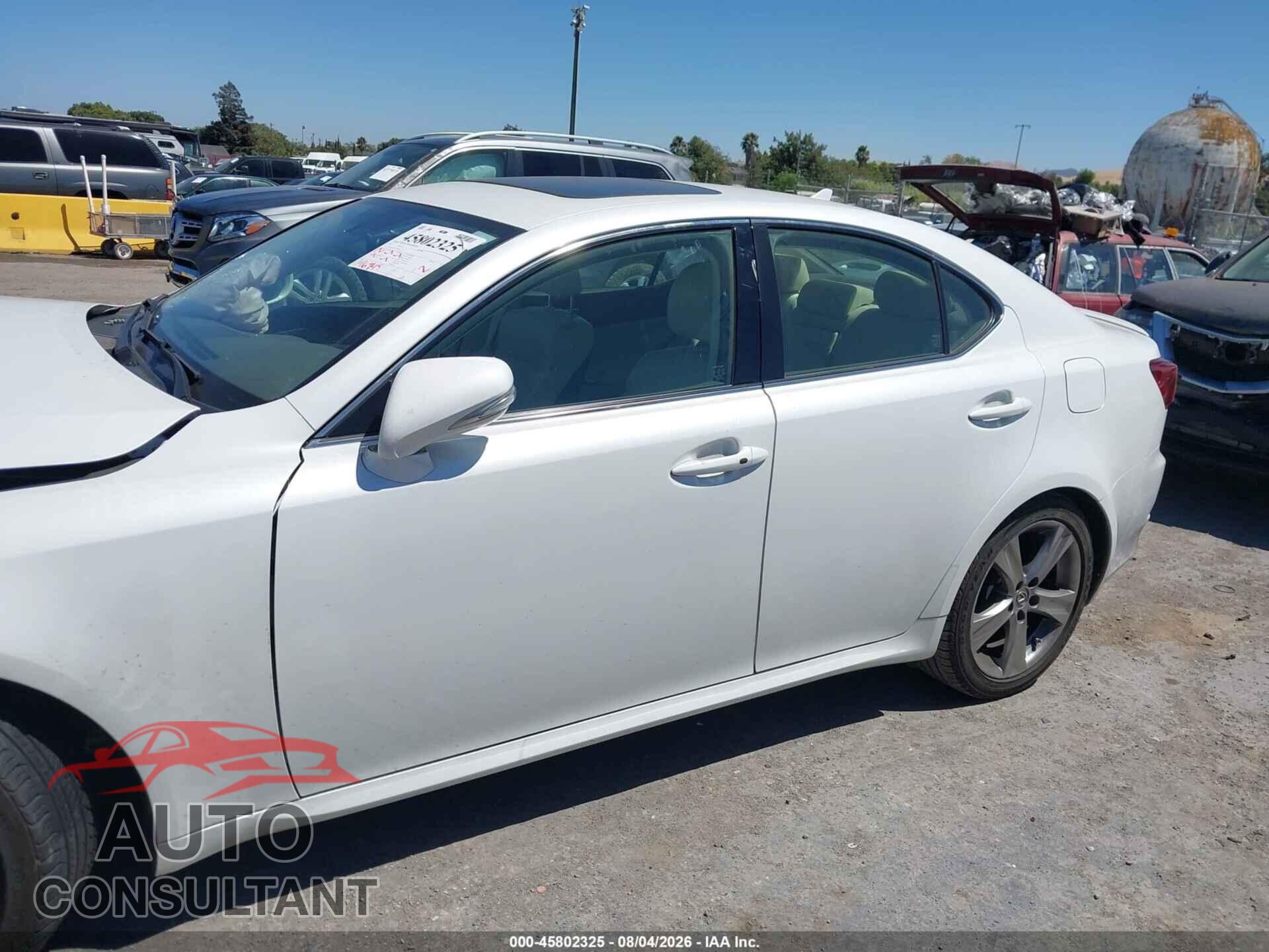 LEXUS IS 250 2012 - JTHBF5C21C2103100