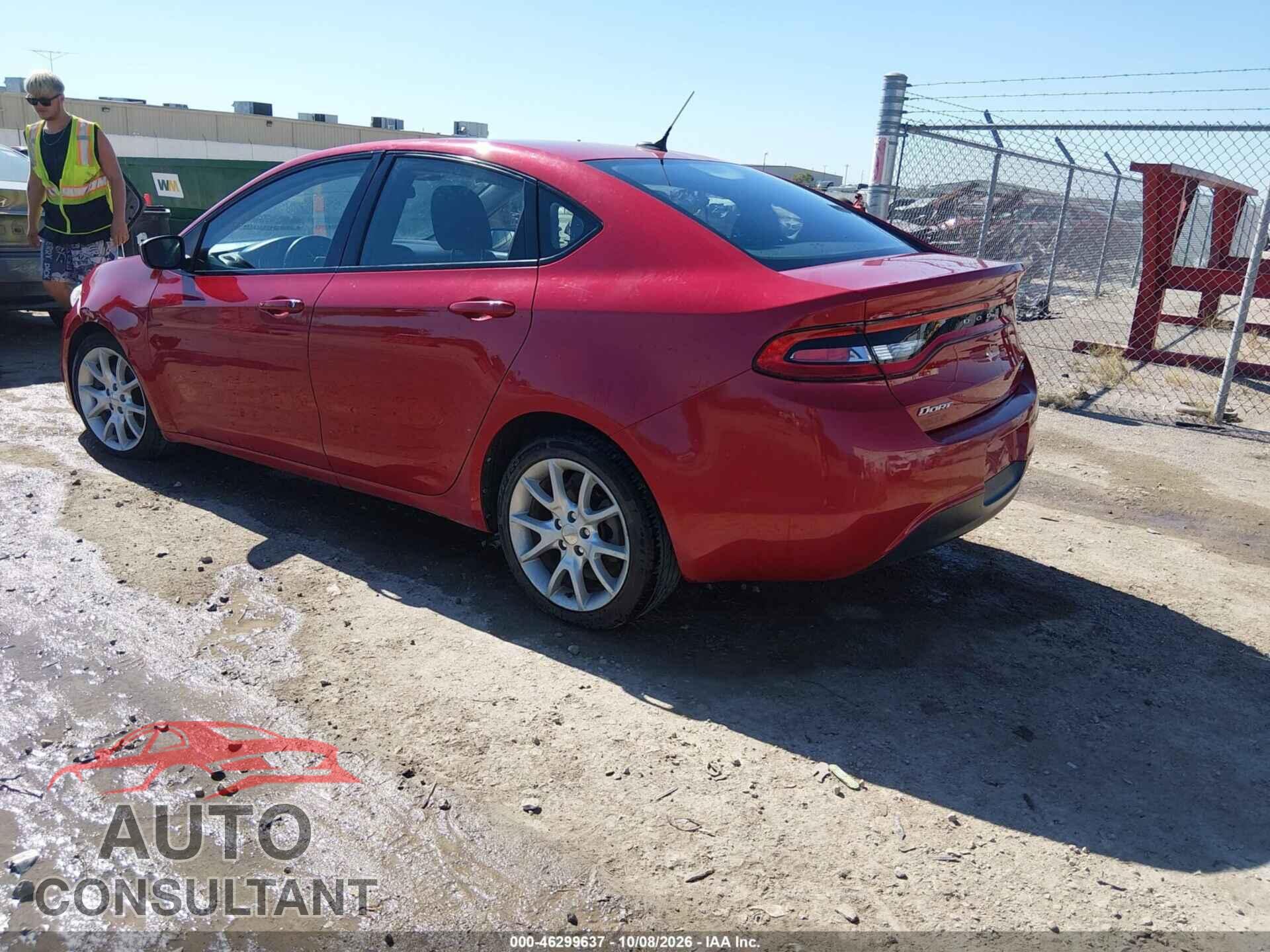 DODGE DART 2013 - 1C3CDFBA4DD211277