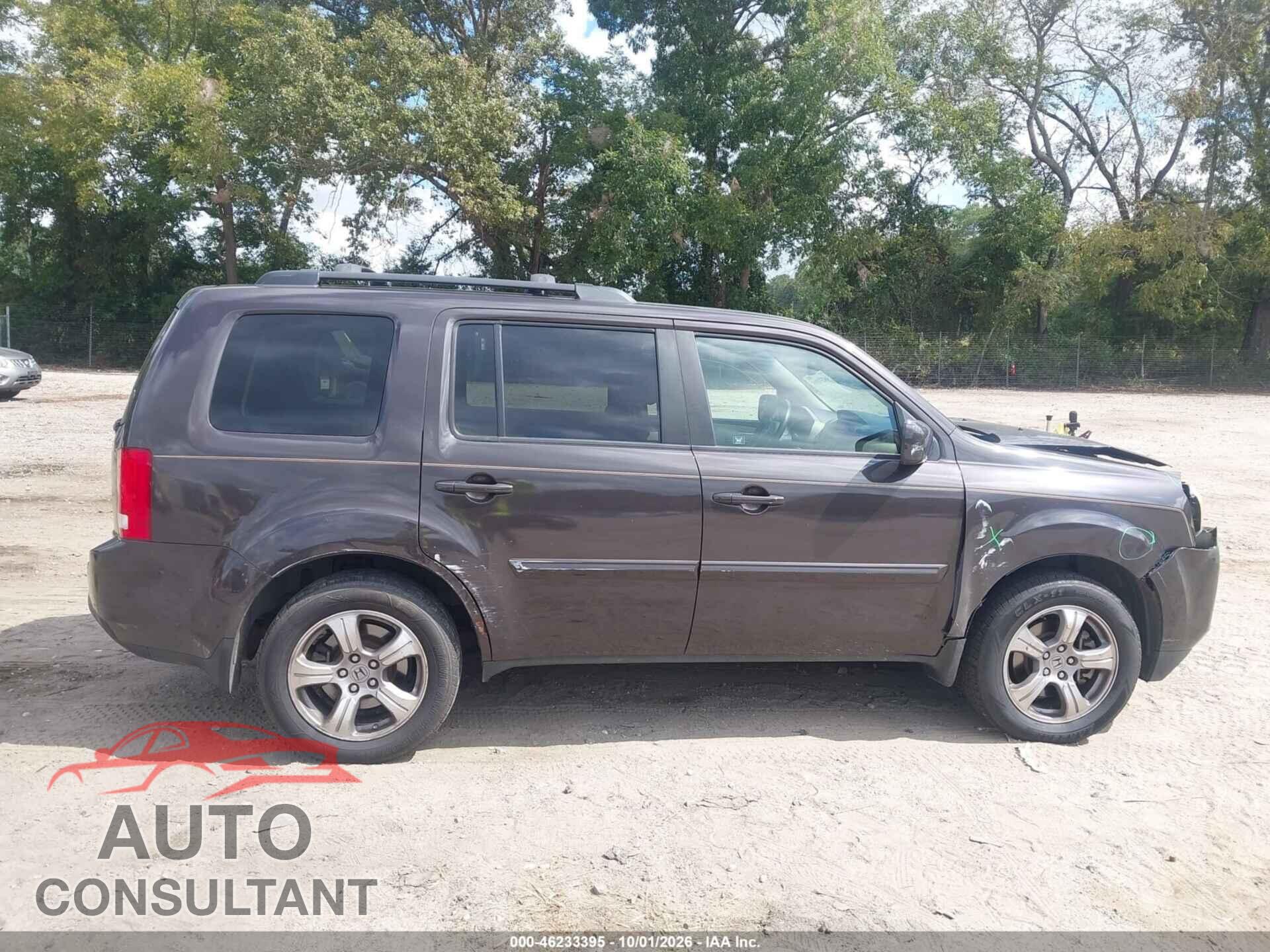 HONDA PILOT 2012 - 5FNYF3H60CB008908