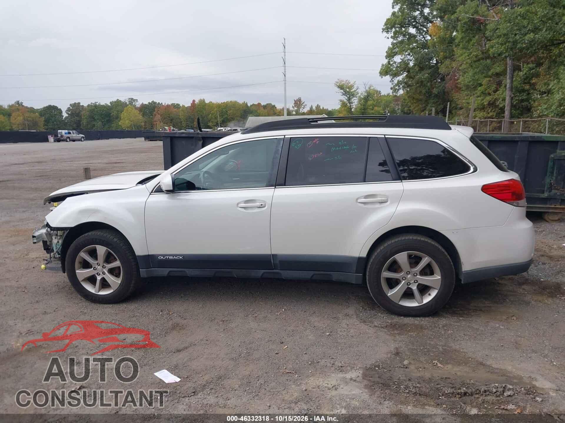 SUBARU OUTBACK 2014 - 4S4BRBLC4E3255624