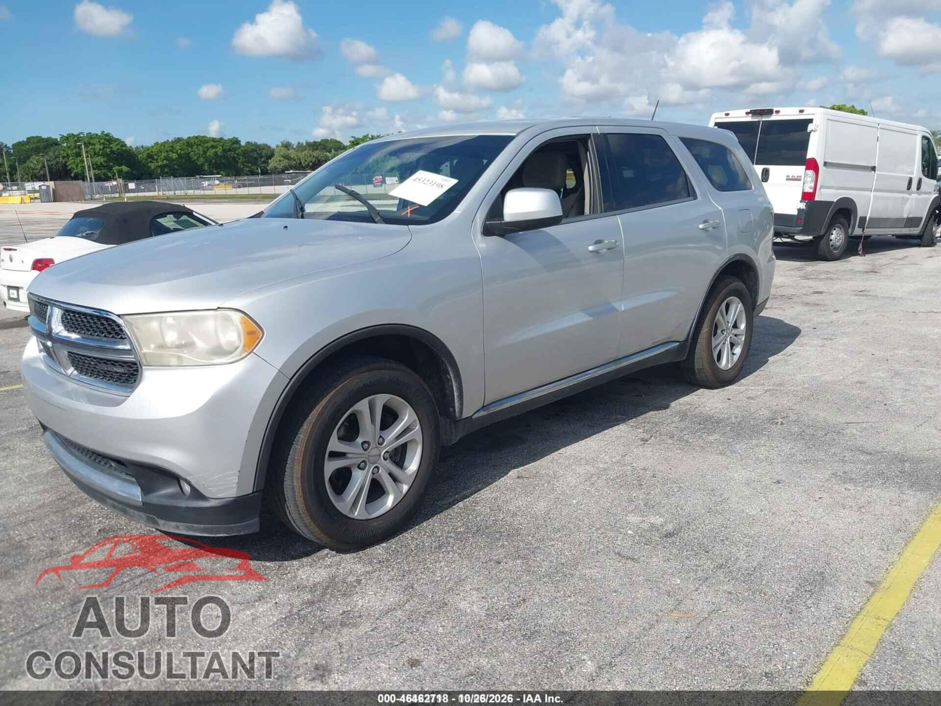 DODGE DURANGO 2011 - 1D4RD2GG9BC741827