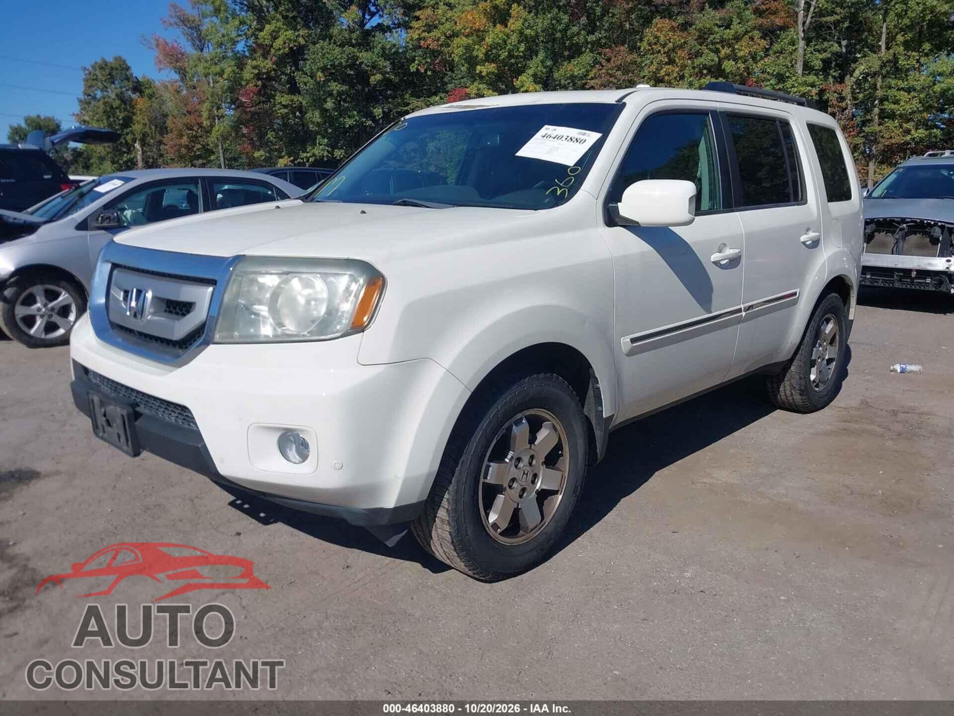 HONDA PILOT 2011 - 5FNYF4H90BB092145