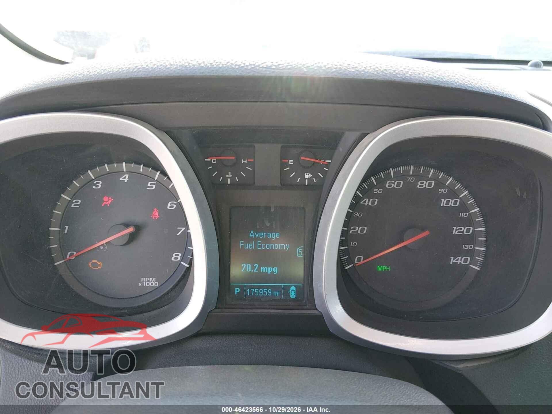 CHEVROLET EQUINOX 2012 - 2GNFLNE55C6110189