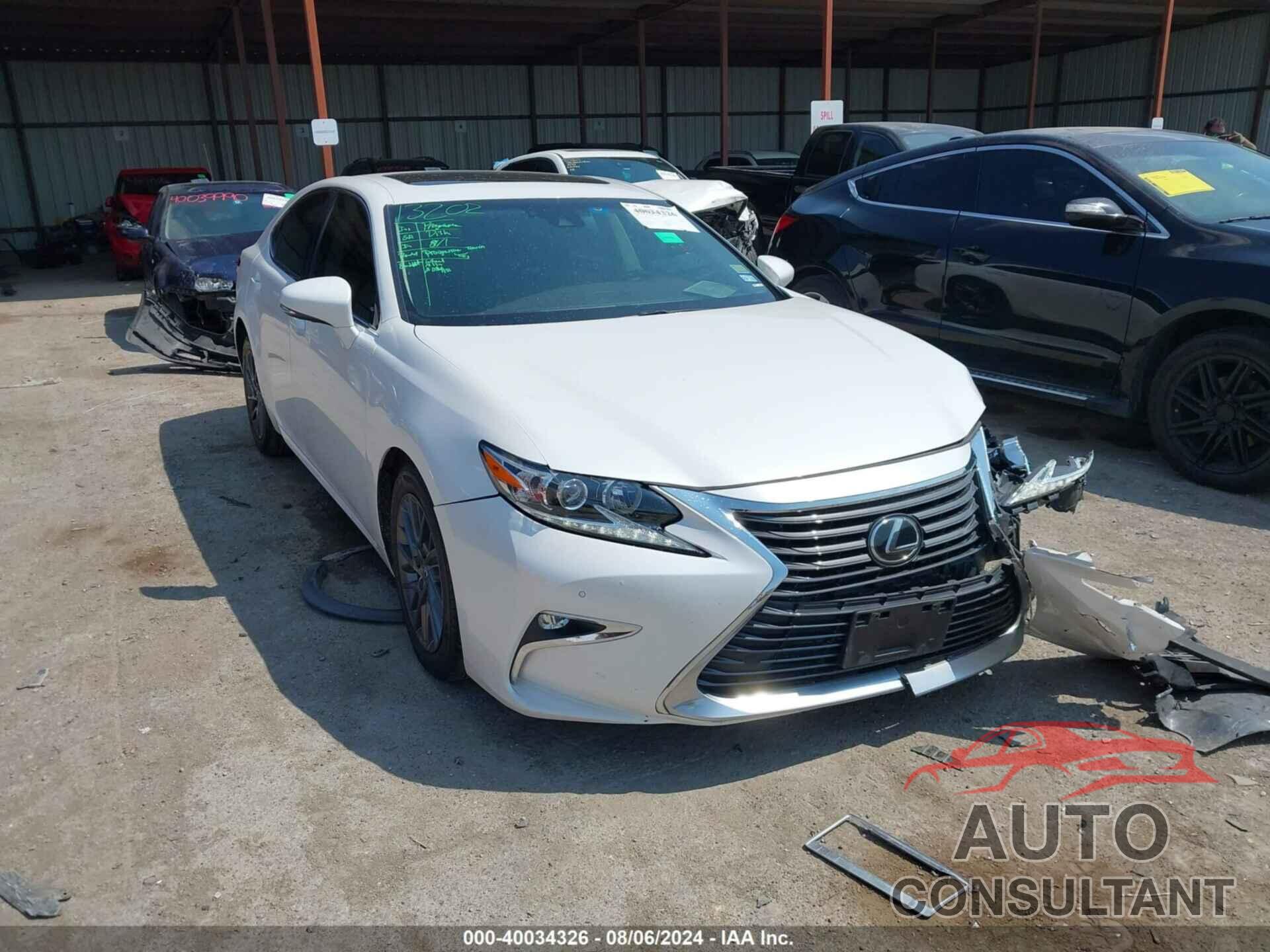 LEXUS ES 350 2018 - 58ABK1GG1JU091399