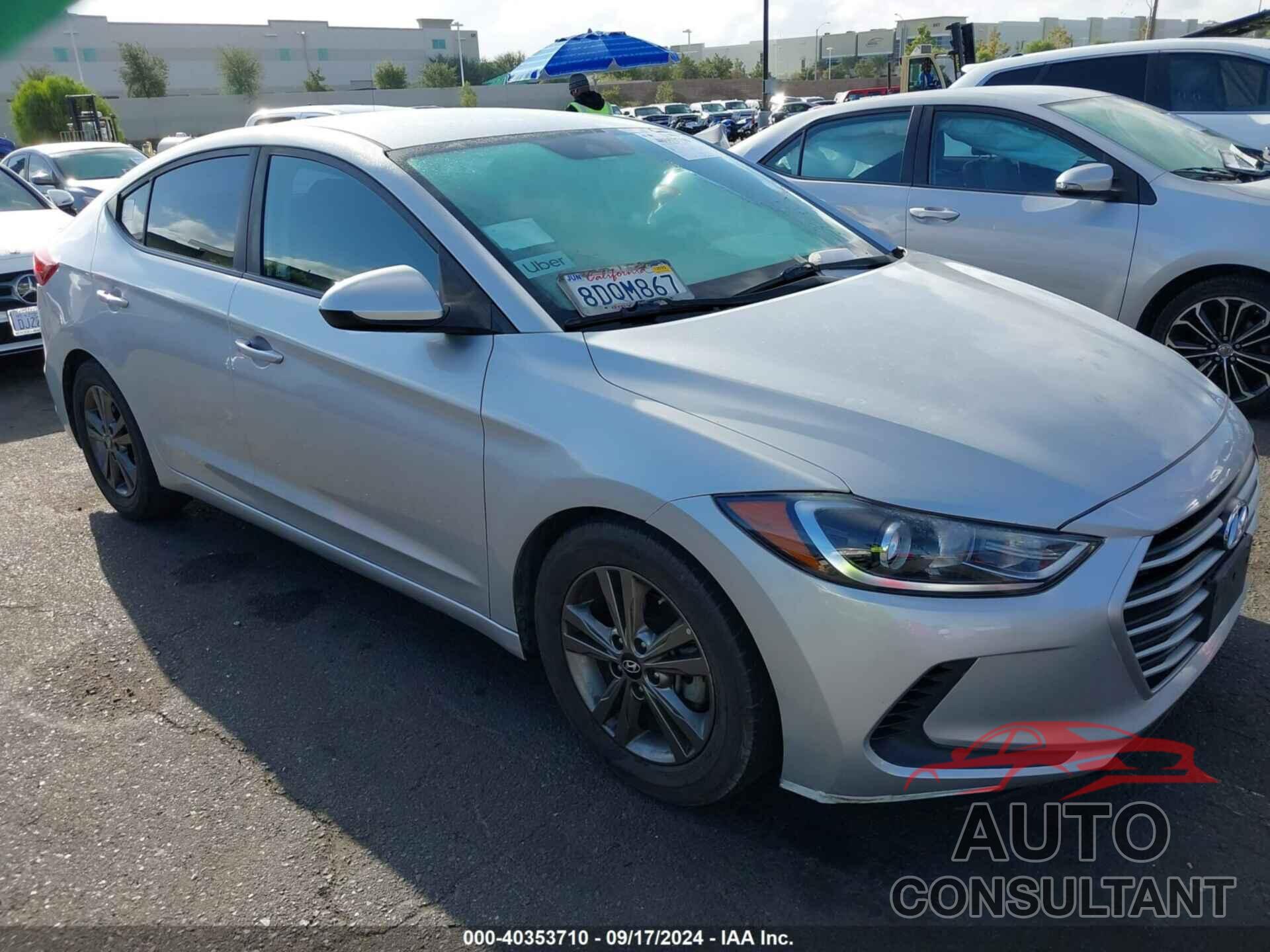 HYUNDAI ELANTRA 2018 - 5NPD84LF5JH345630