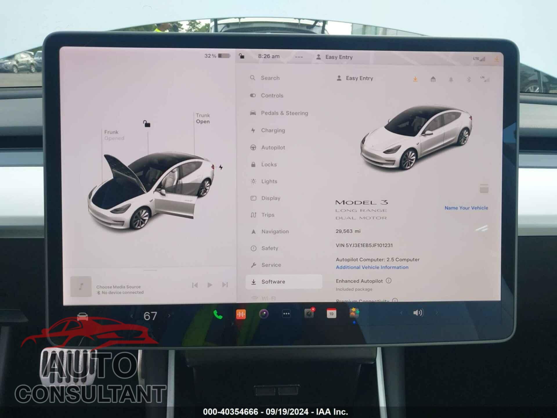 TESLA MODEL 3 2018 - 5YJ3E1EB5JF101231