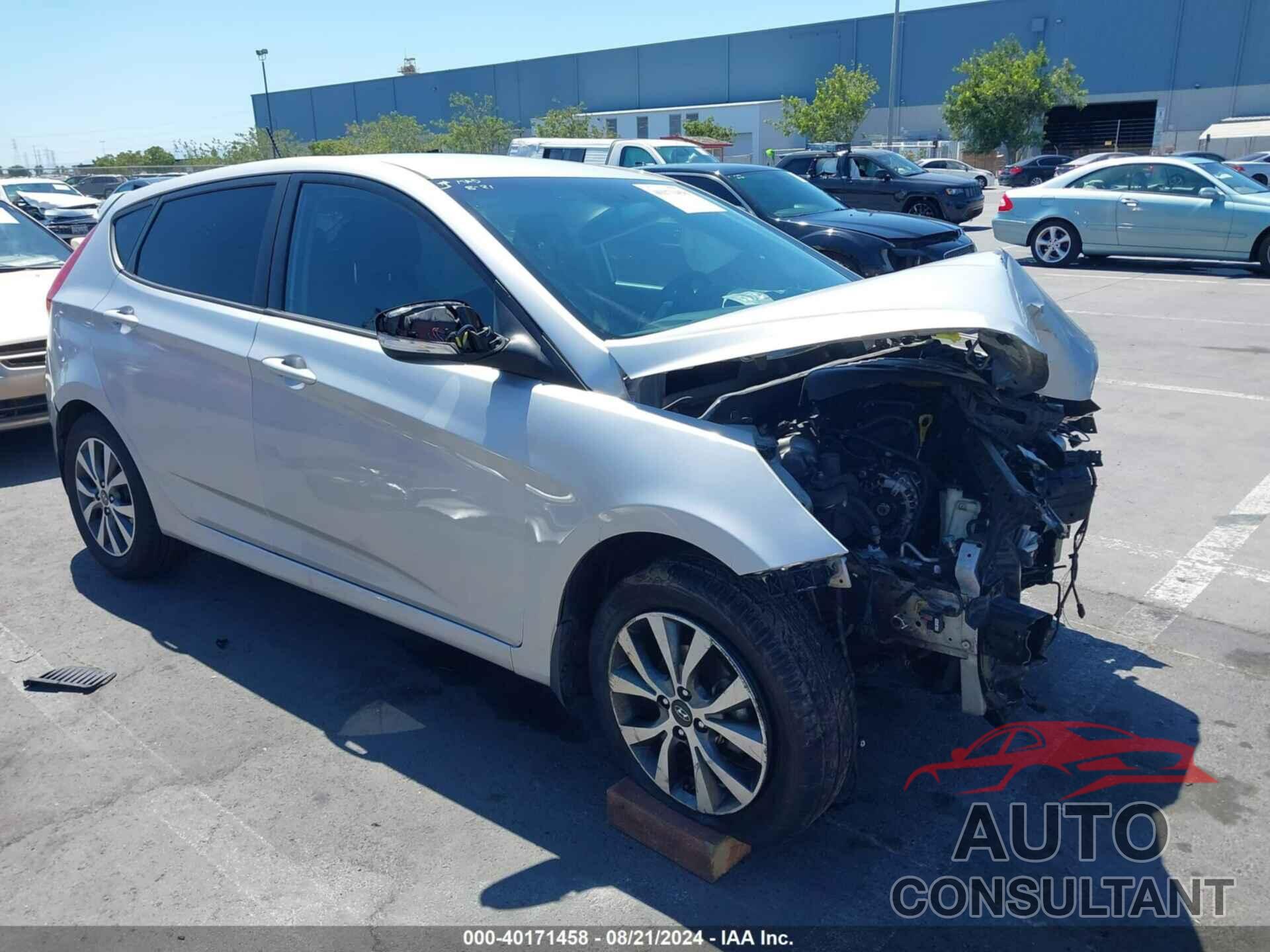 HYUNDAI ACCENT 2017 - KMHCU5AE9HU324492