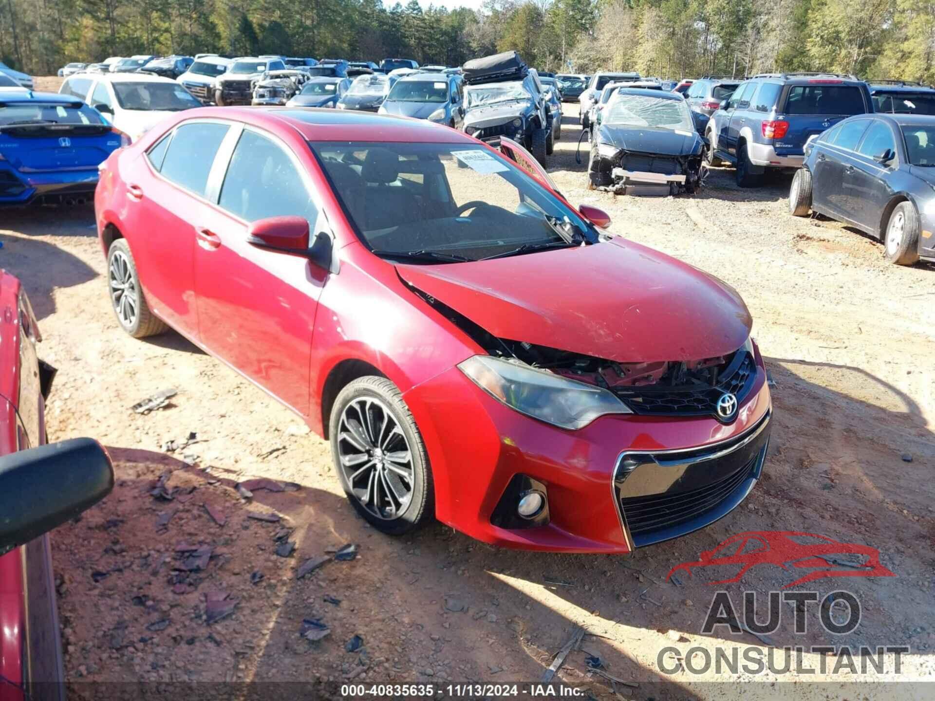 TOYOTA COROLLA 2015 - 2T1BURHE3FC387143