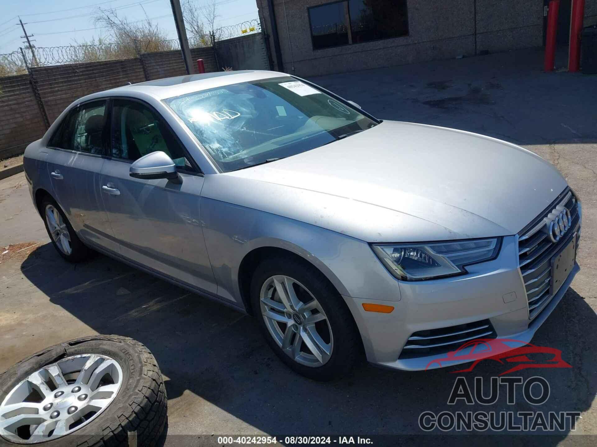 AUDI A4 2017 - WAUANAF49HN027375