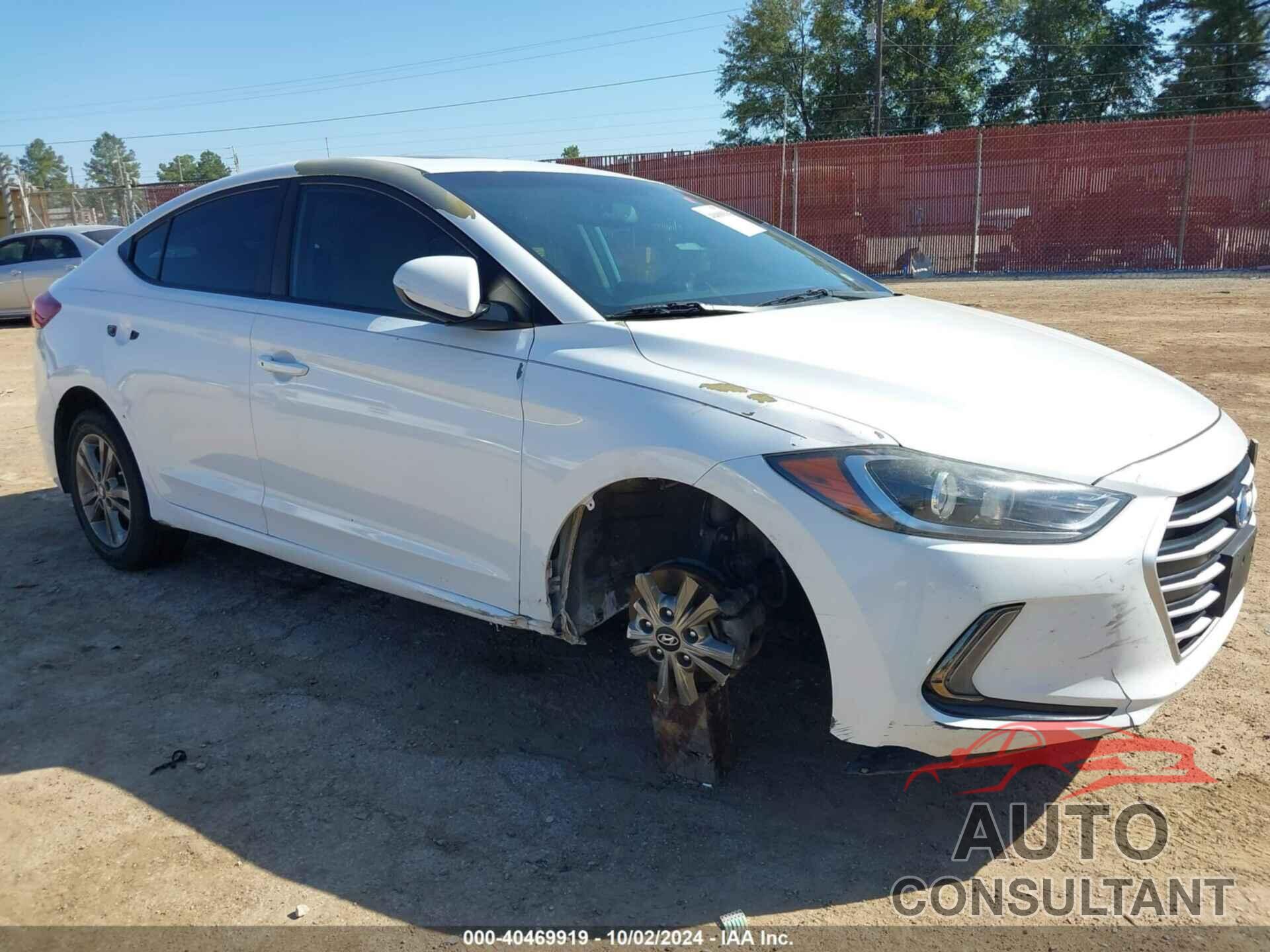 HYUNDAI ELANTRA 2018 - 5NPD84LF6JH276799