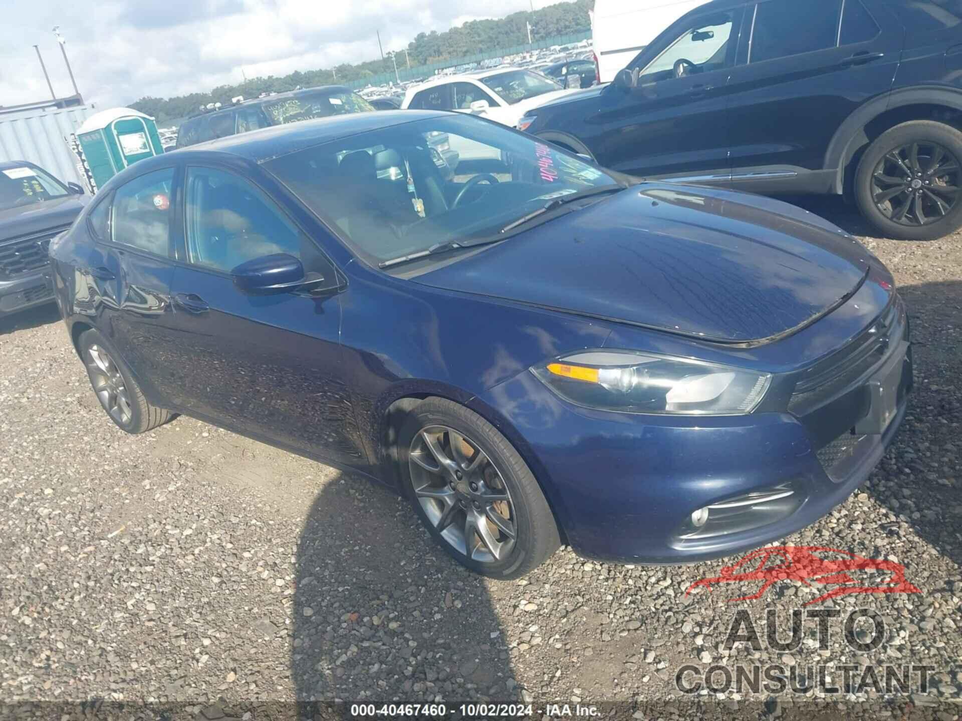 DODGE DART 2015 - 1C3CDFBB3FD173777