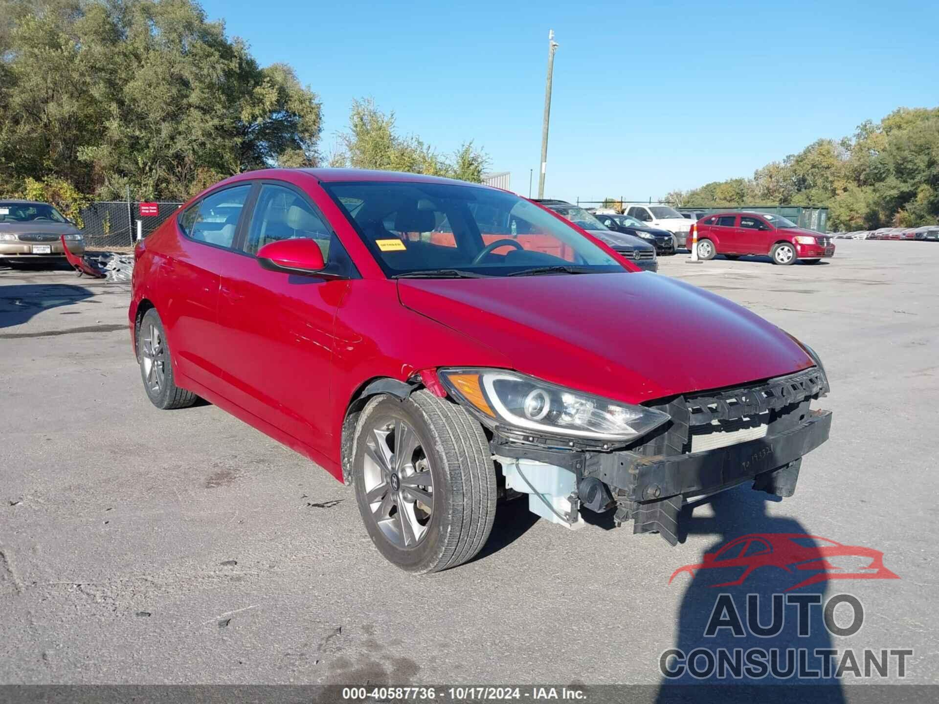 HYUNDAI ELANTRA 2018 - 5NPD84LF1JH243516
