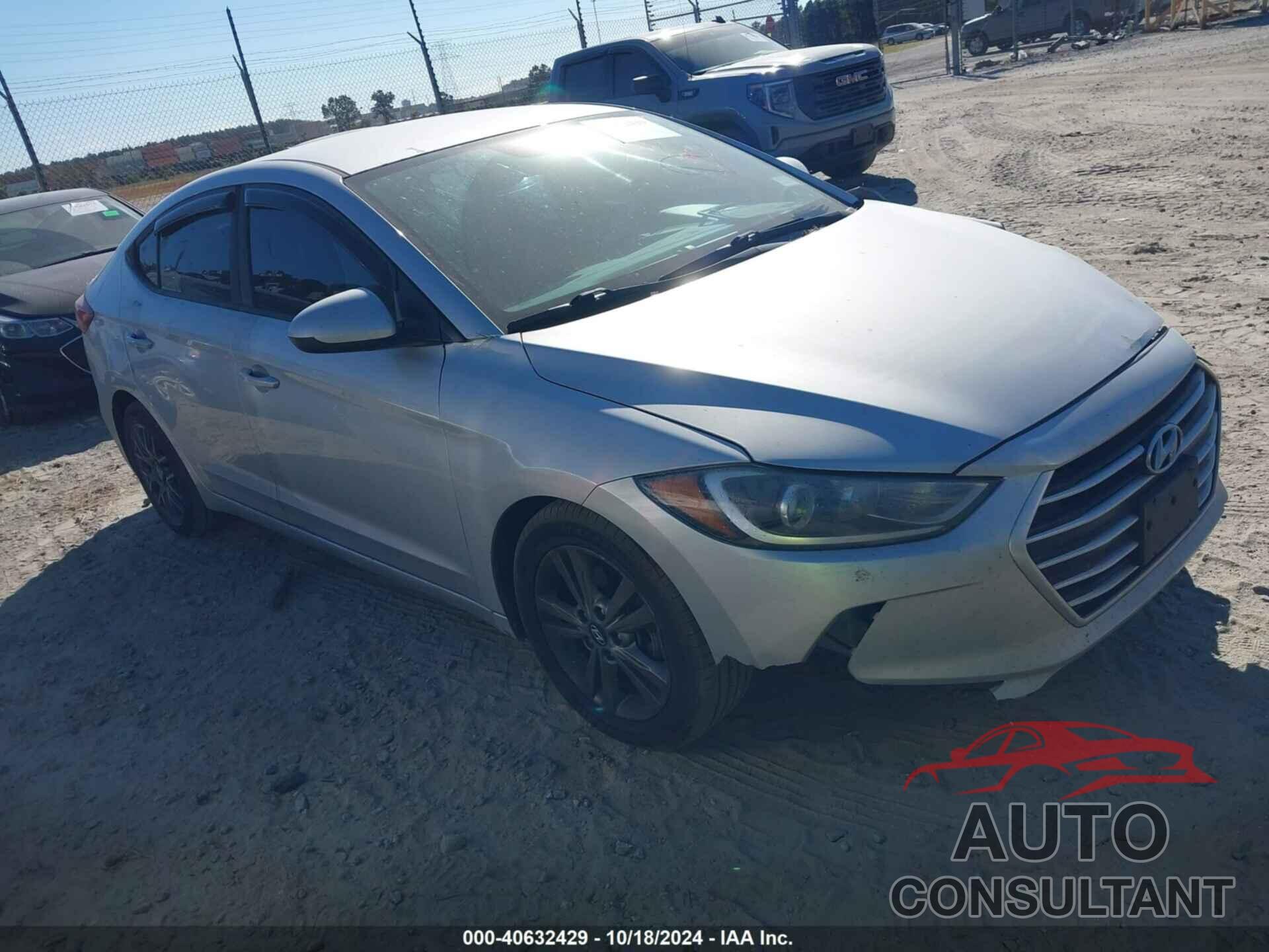 HYUNDAI ELANTRA 2018 - 5NPD84LFXJH284839