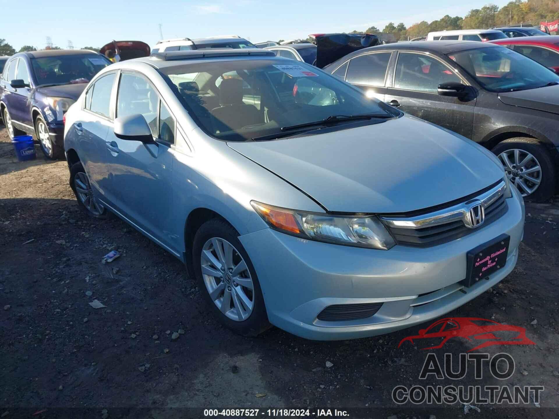 HONDA CIVIC 2012 - 19XFB2F89CE052221