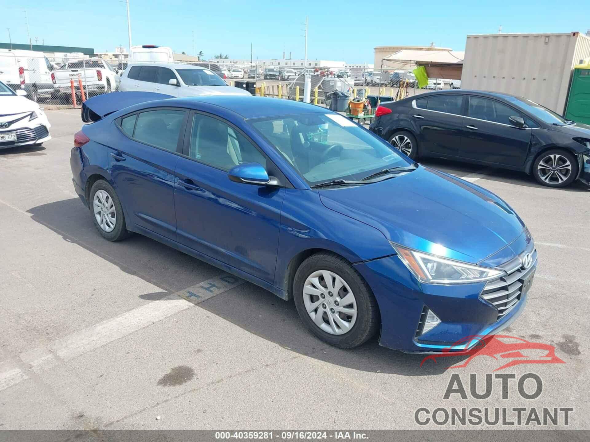 HYUNDAI ELANTRA 2019 - 5NPD74LF8KH468570