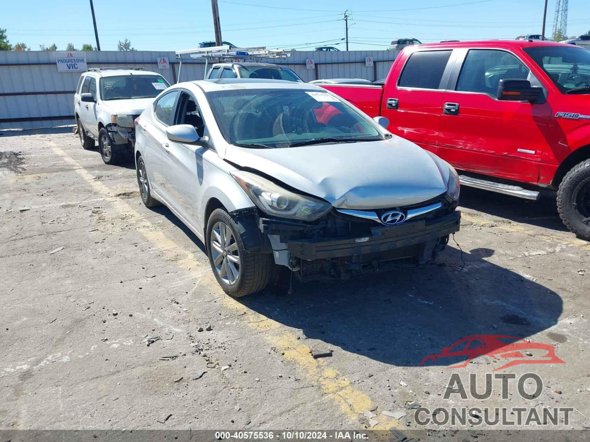 HYUNDAI ELANTRA 2015 - 5NPDH4AE5FH606725