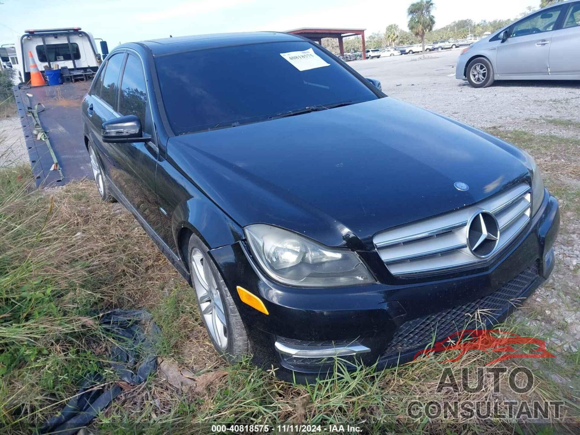 MERCEDES-BENZ C 250 2012 - WDDGF4HB9CR198612