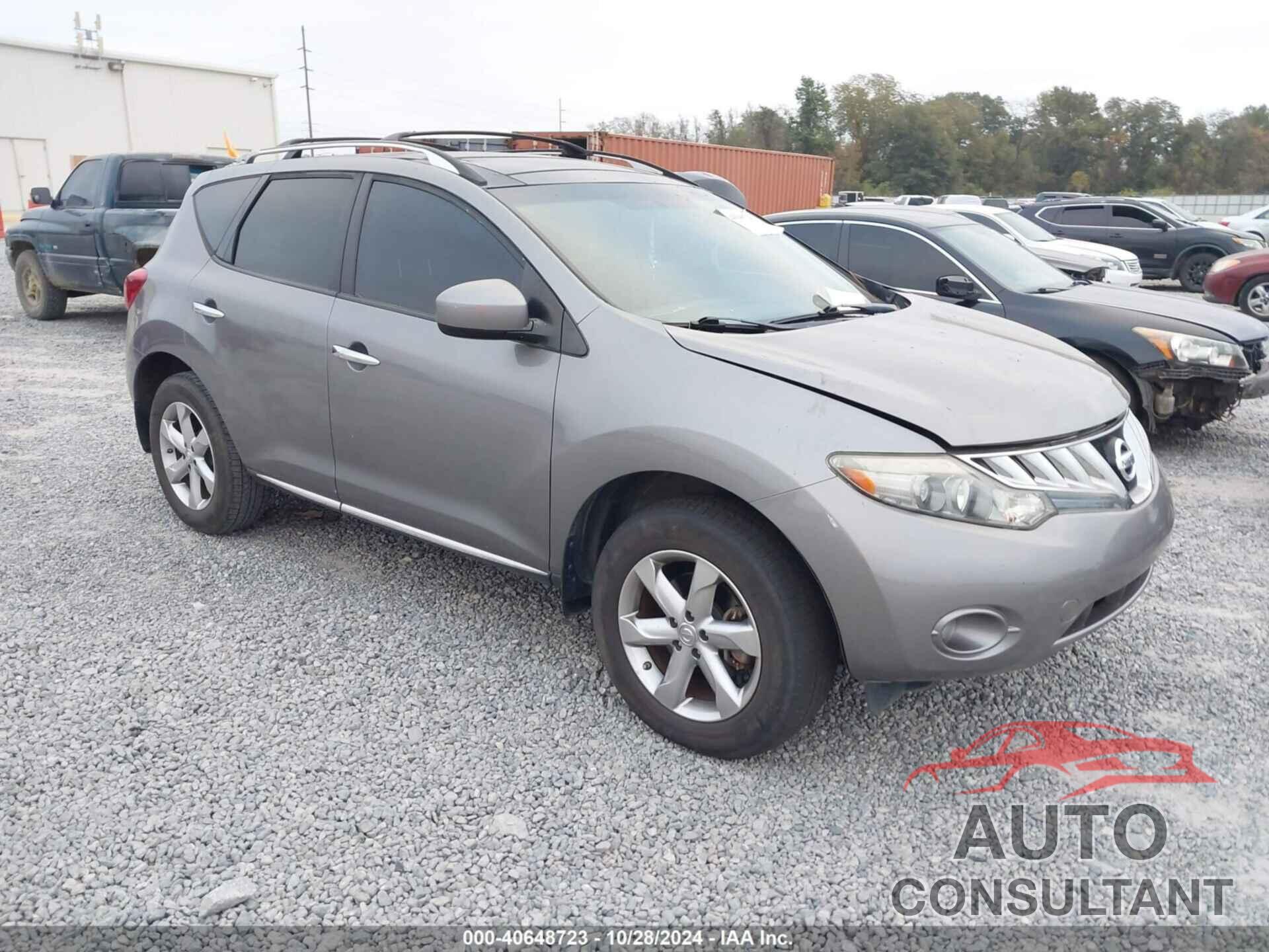 NISSAN MURANO 2010 - JN8AZ1MU9AW019761