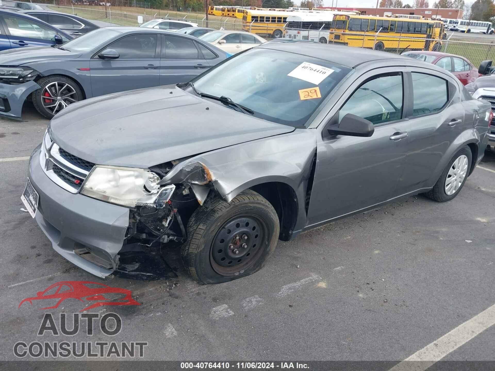 DODGE AVENGER 2013 - 1C3CDZAB9DN767199