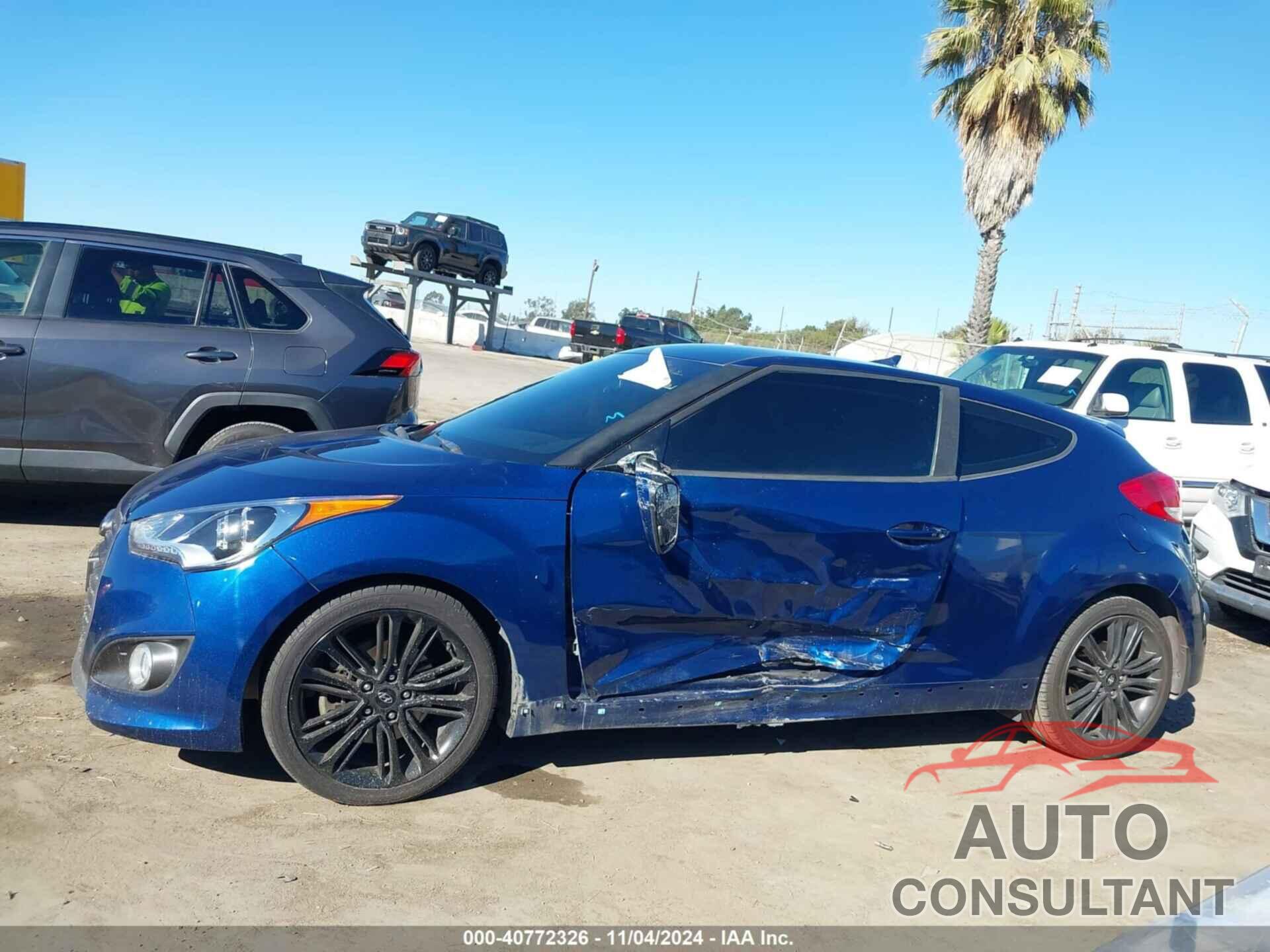 HYUNDAI VELOSTER 2016 - KMHTC6AE3GU291187