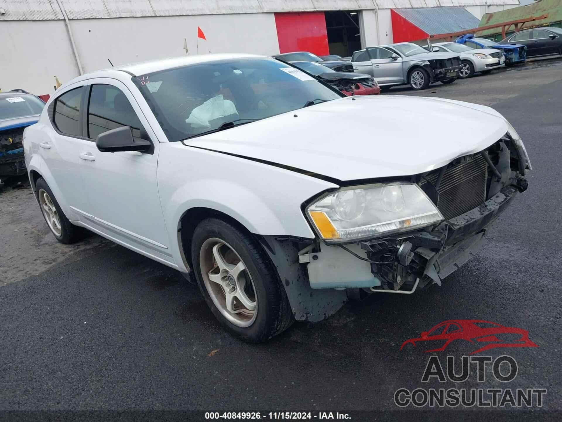 DODGE AVENGER 2012 - 1C3CDZAB9CN322718