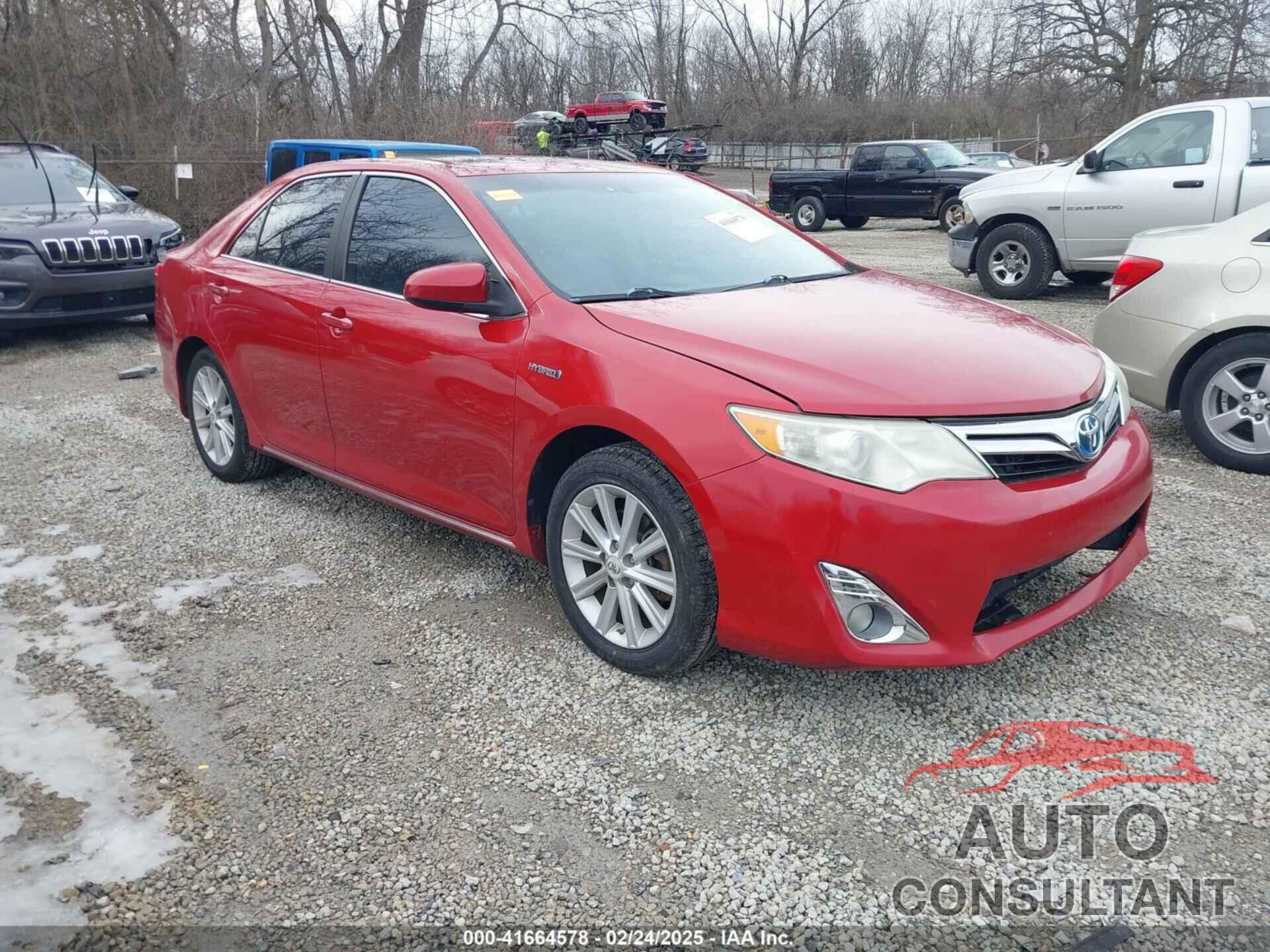 TOYOTA CAMRY HYBRID 2012 - 4T1BD1FK4CU027707