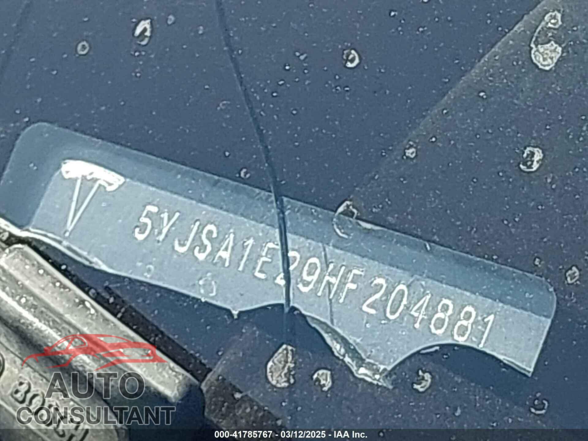 TESLA MODEL S 2017 - 5YJSA1E29HF204881