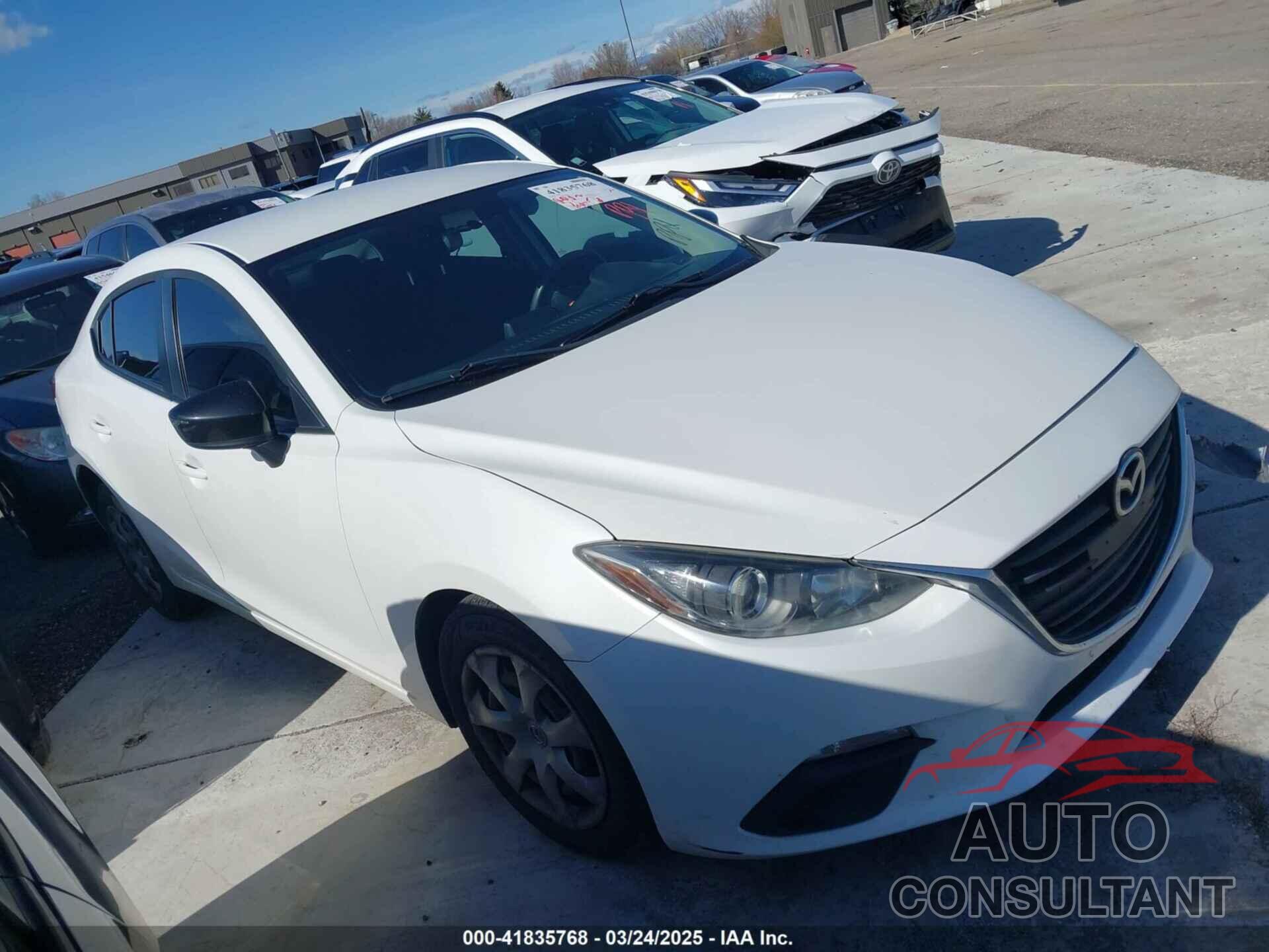 MAZDA MAZDA3 2015 - JM1BM1T7XF1230322