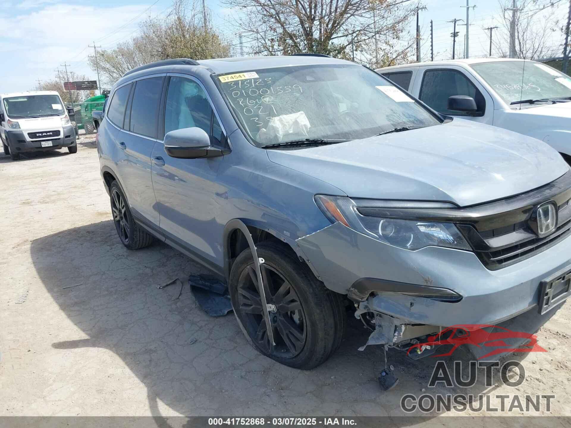 HONDA PILOT 2022 - 5FNYF5H2XNB021385