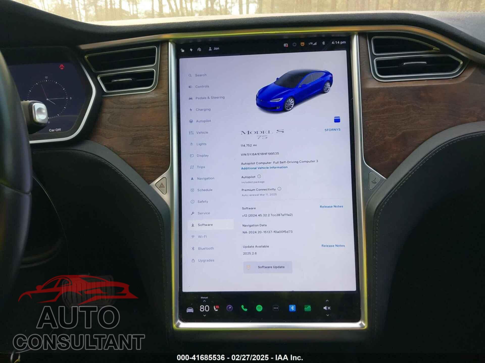 TESLA MODEL S 2017 - 5YJSA1E18HF199535