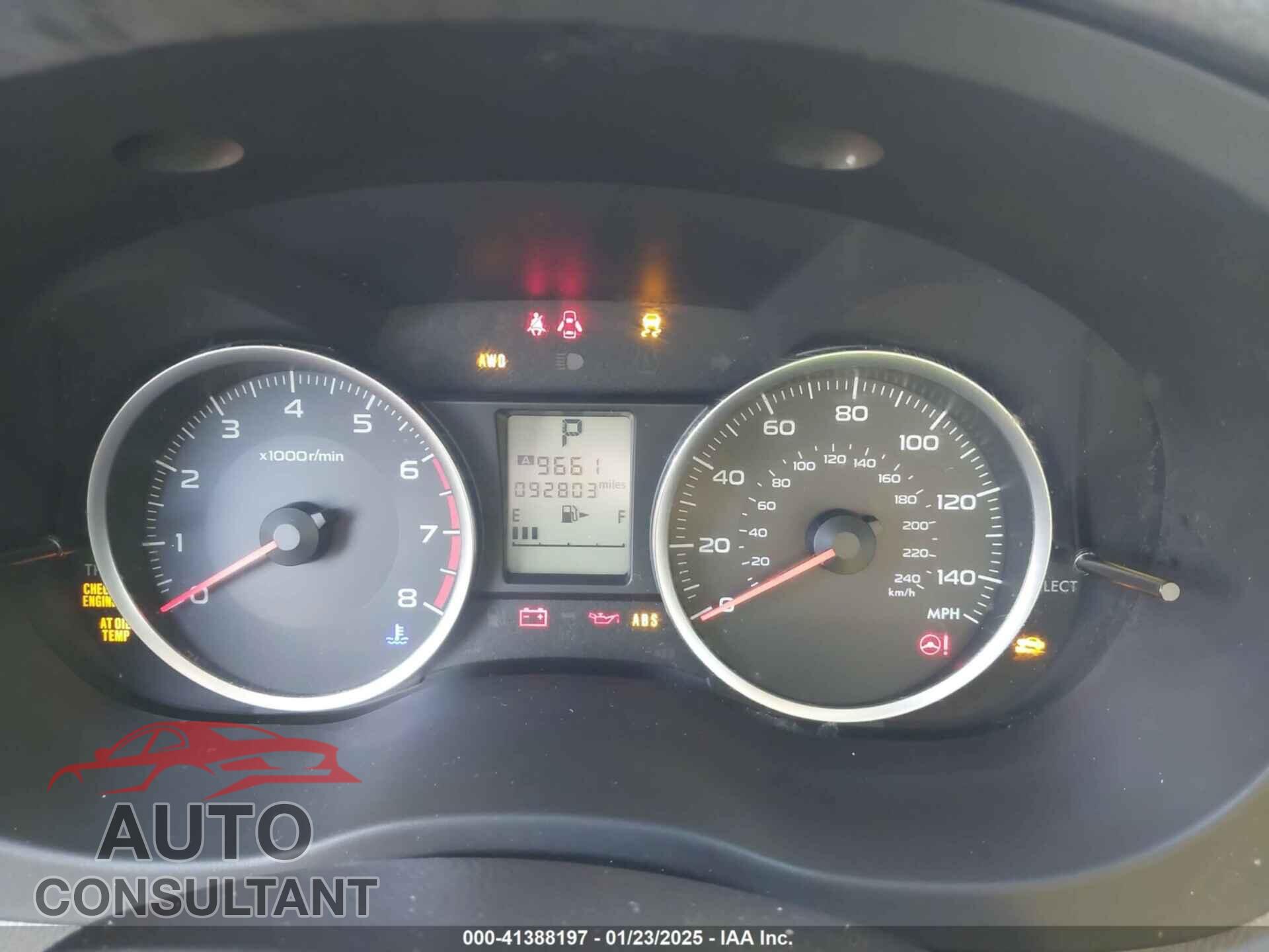 SUBARU FORESTER 2015 - JF2SJABC8FH583545