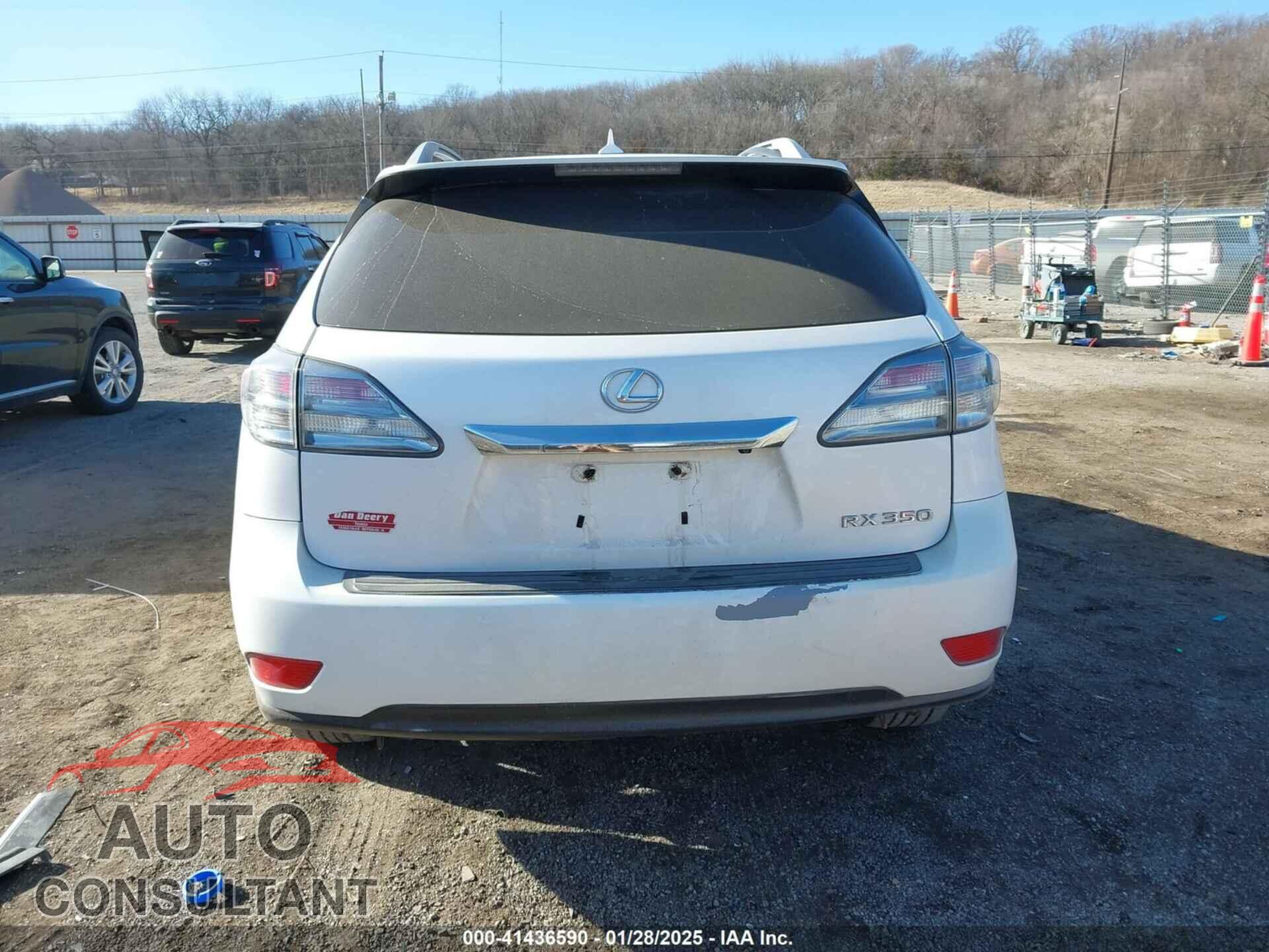 LEXUS RX 350 2011 - 2T2BK1BA7BC104939