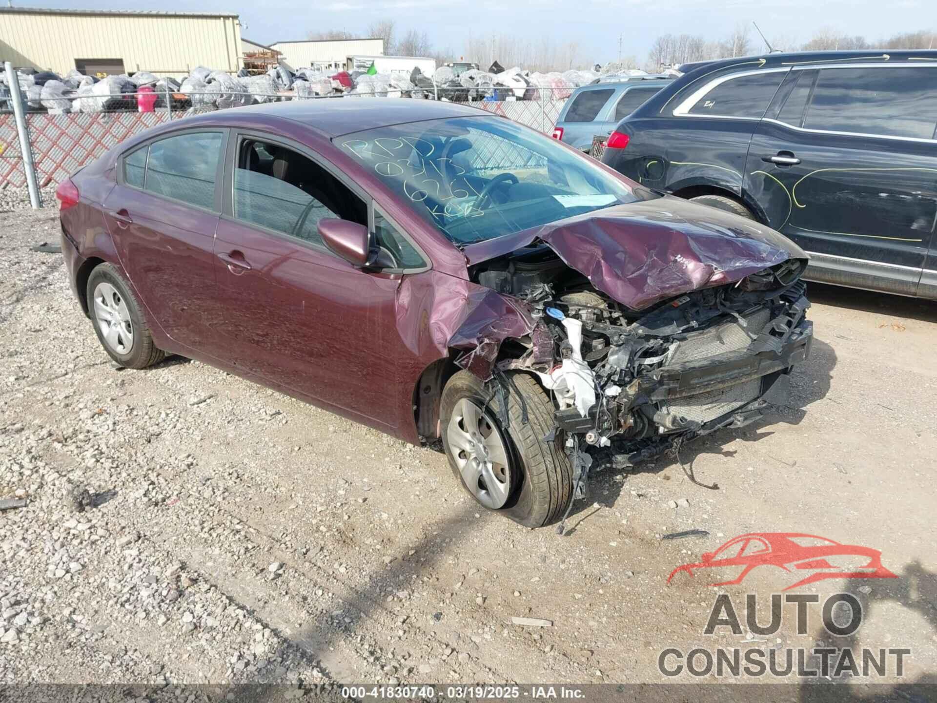 KIA FORTE 2017 - 3KPFK4A75HE106261