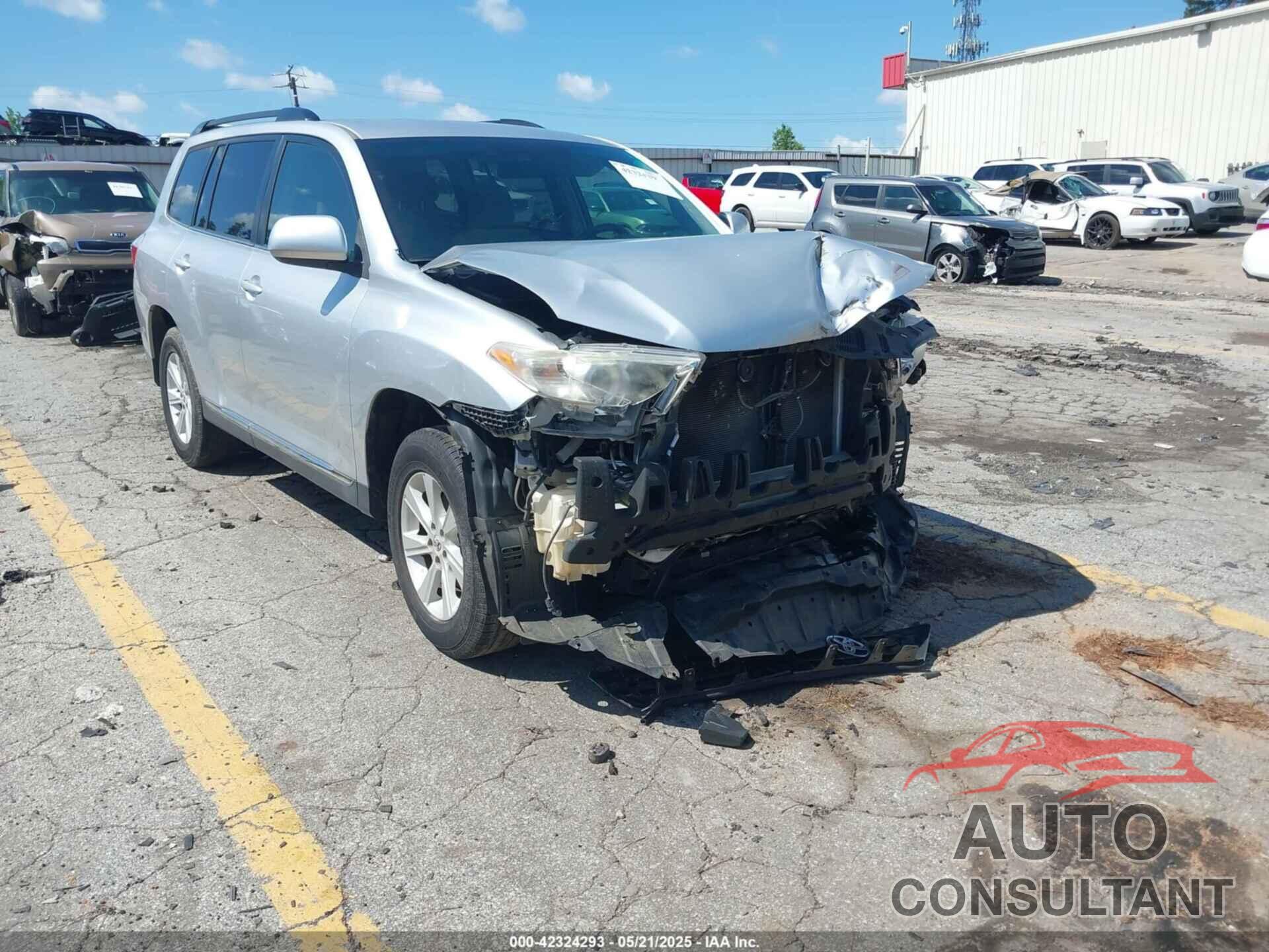 TOYOTA HIGHLANDER 2012 - 5TDZK3EH6CS061582