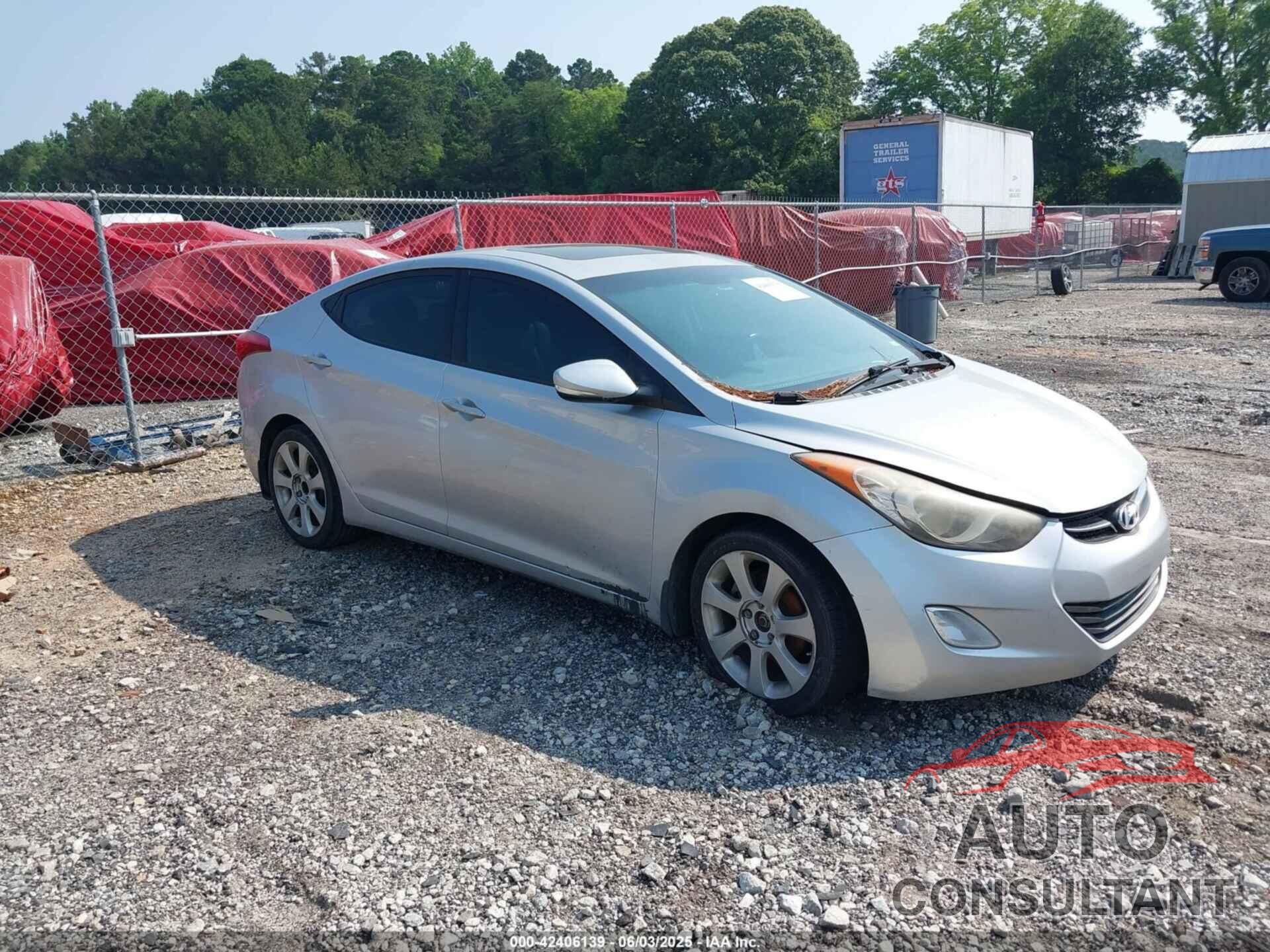 HYUNDAI ELANTRA 2012 - KMHDH4AEXCU252133