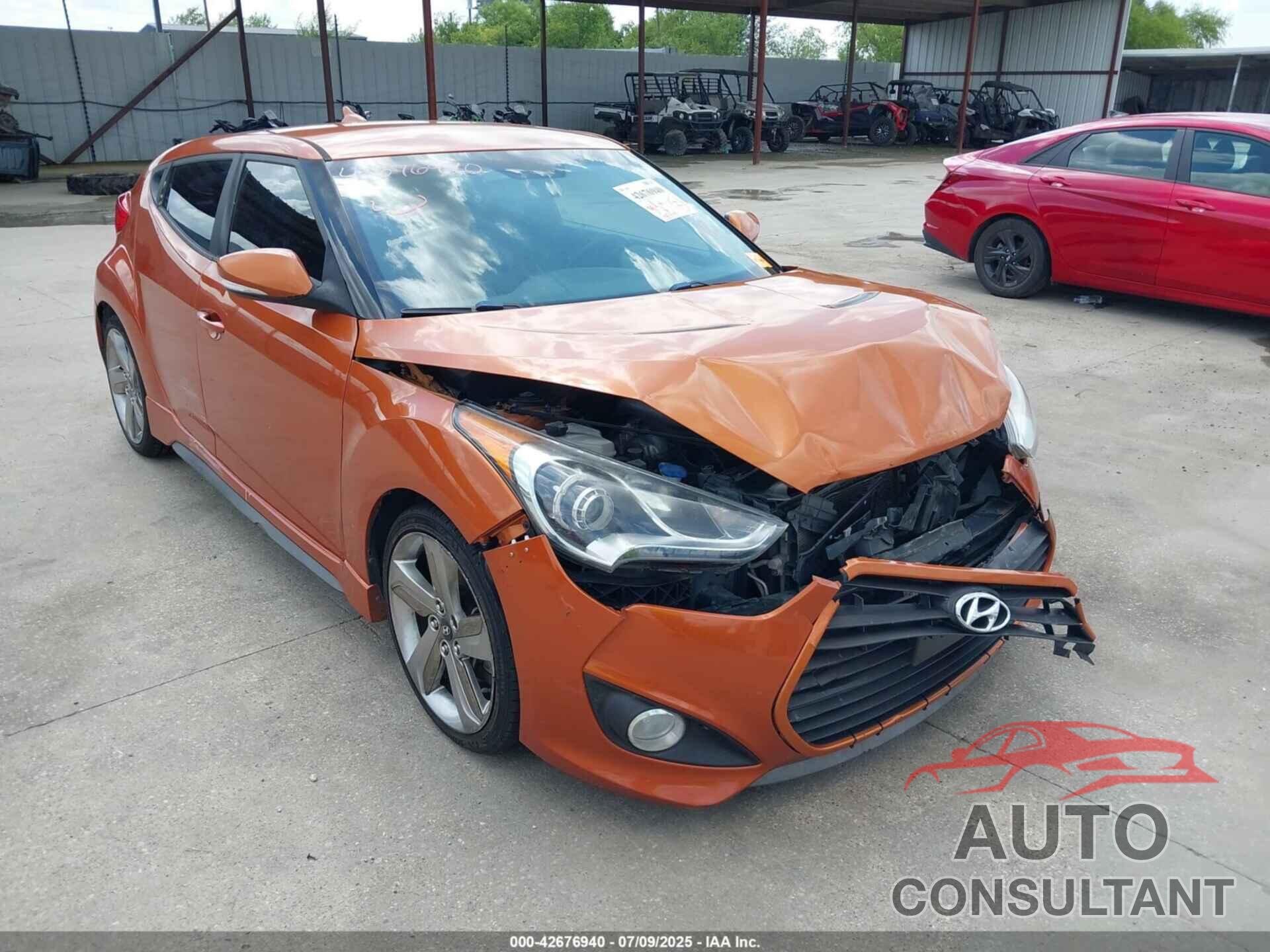 HYUNDAI VELOSTER 2013 - KMHTC6AE7DU119420