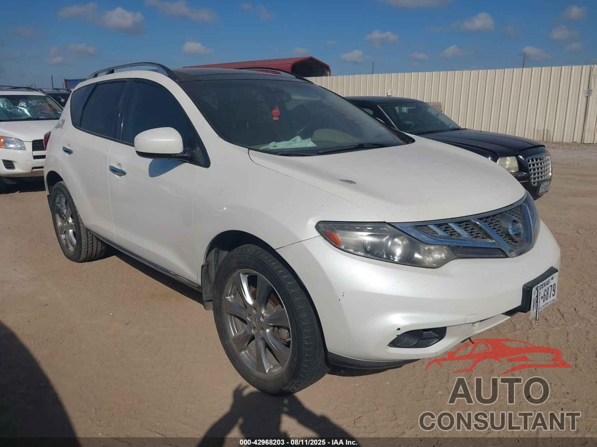 NISSAN MURANO 2013 - JN8AZ1MU7DW213094