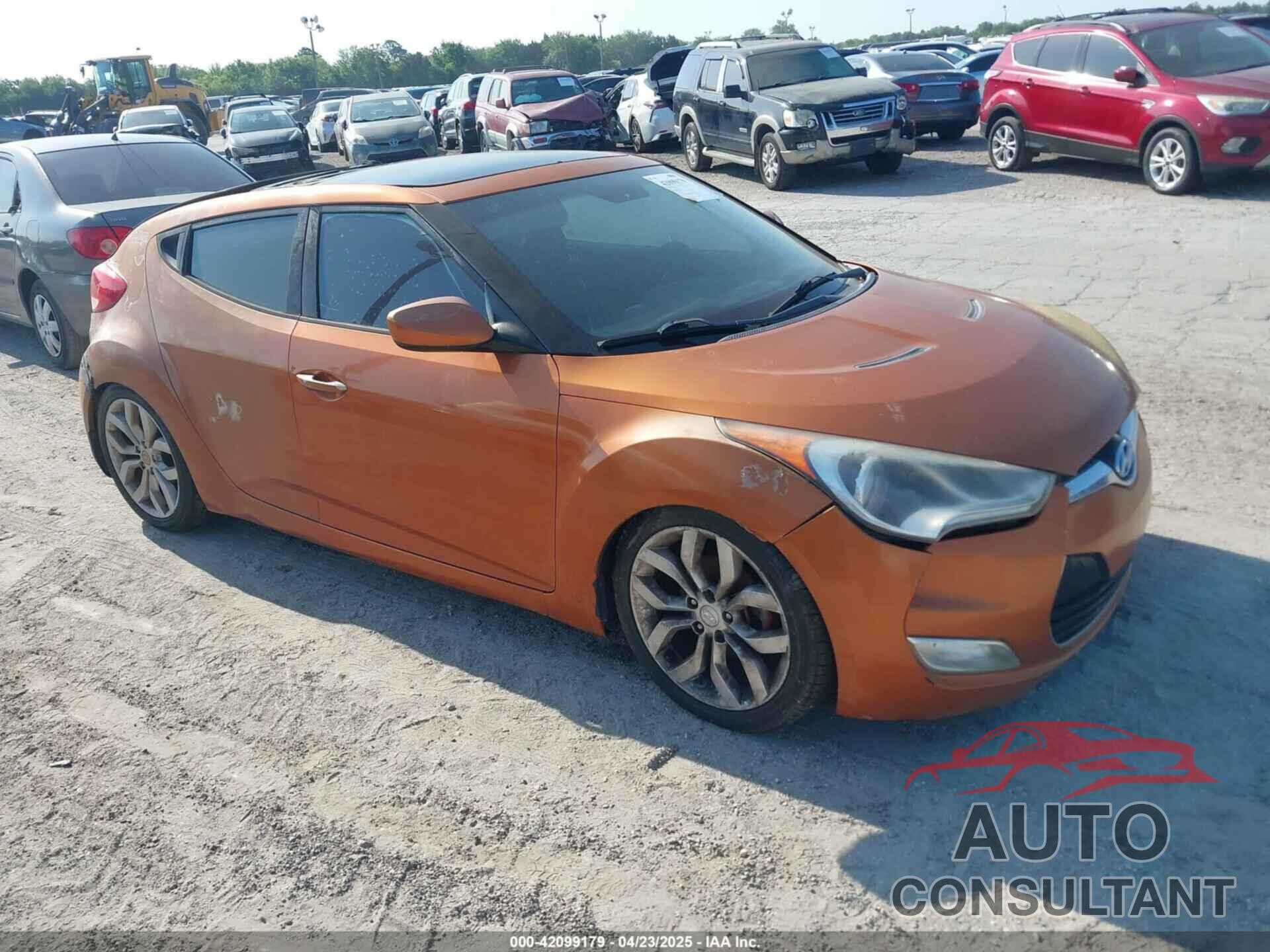 HYUNDAI VELOSTER 2013 - KMHTC6ADXDU131620